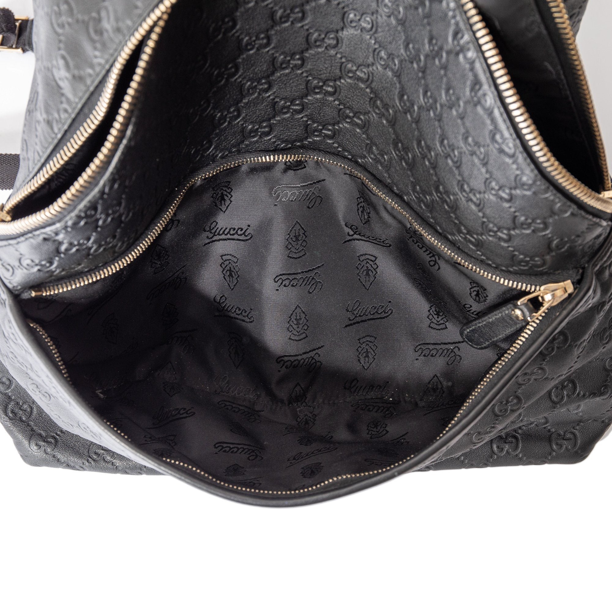 Gucci Black Guccissima Leather Backpack