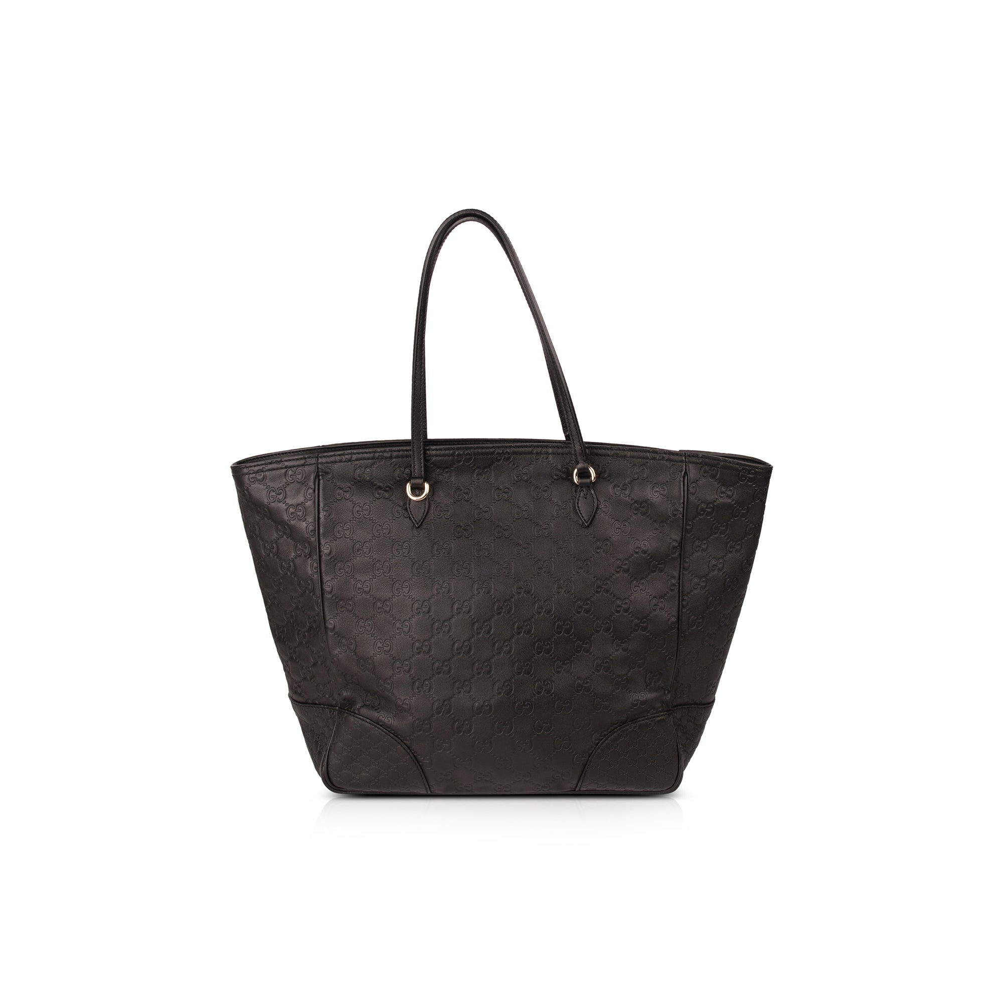 Gucci Black Guccissima Leather Bree Tote