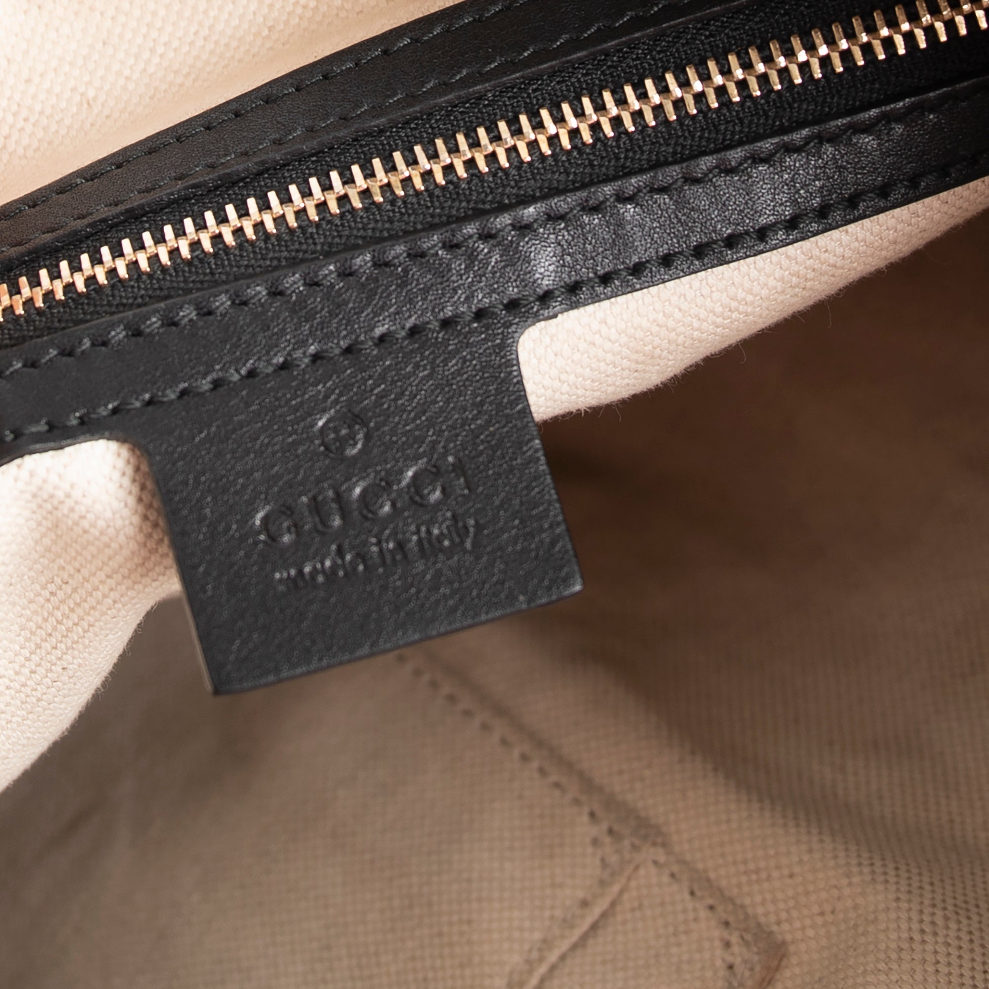 Gucci Black Guccissima Miss G Original Hobo Bag