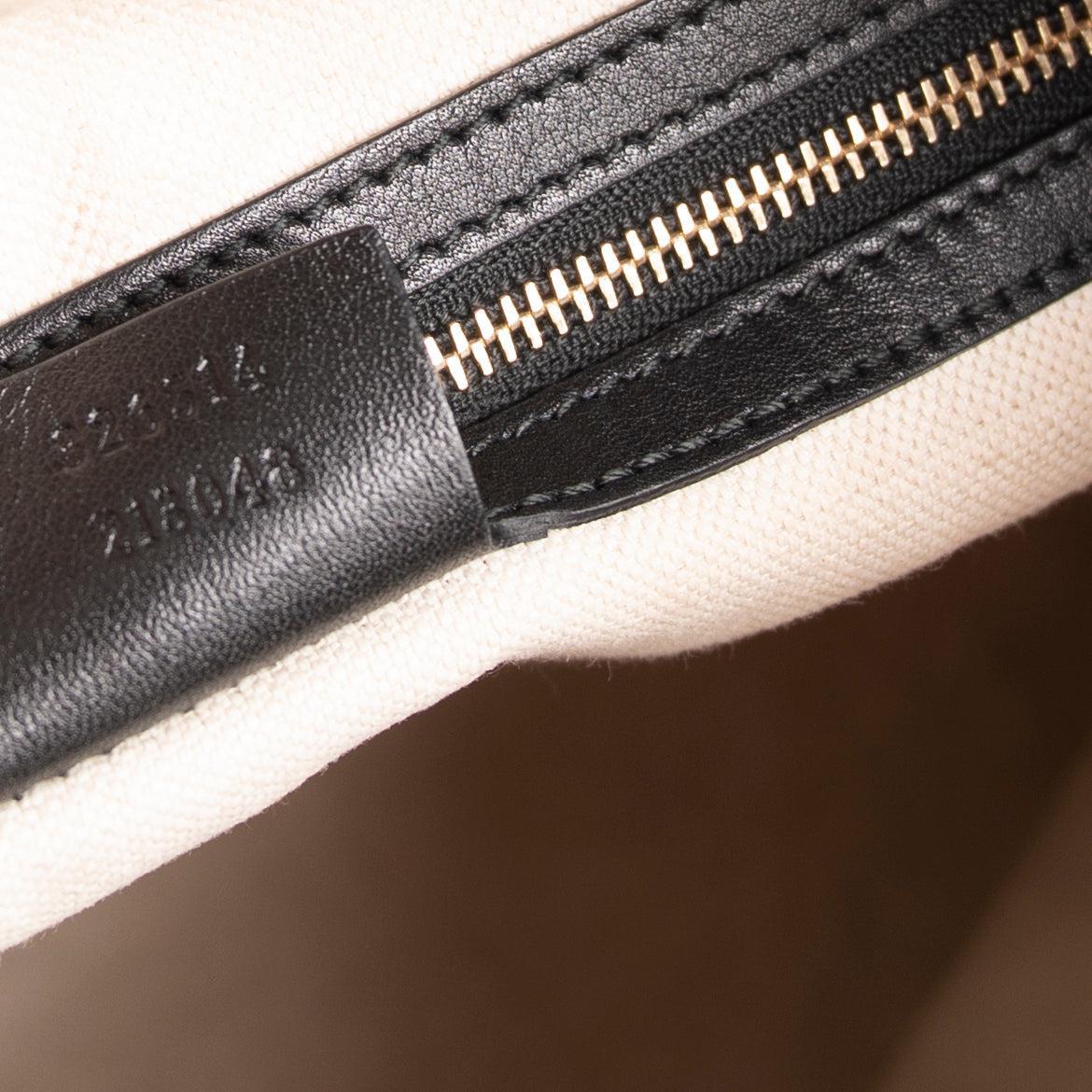 Gucci Black Guccissima Miss G Original Hobo Bag