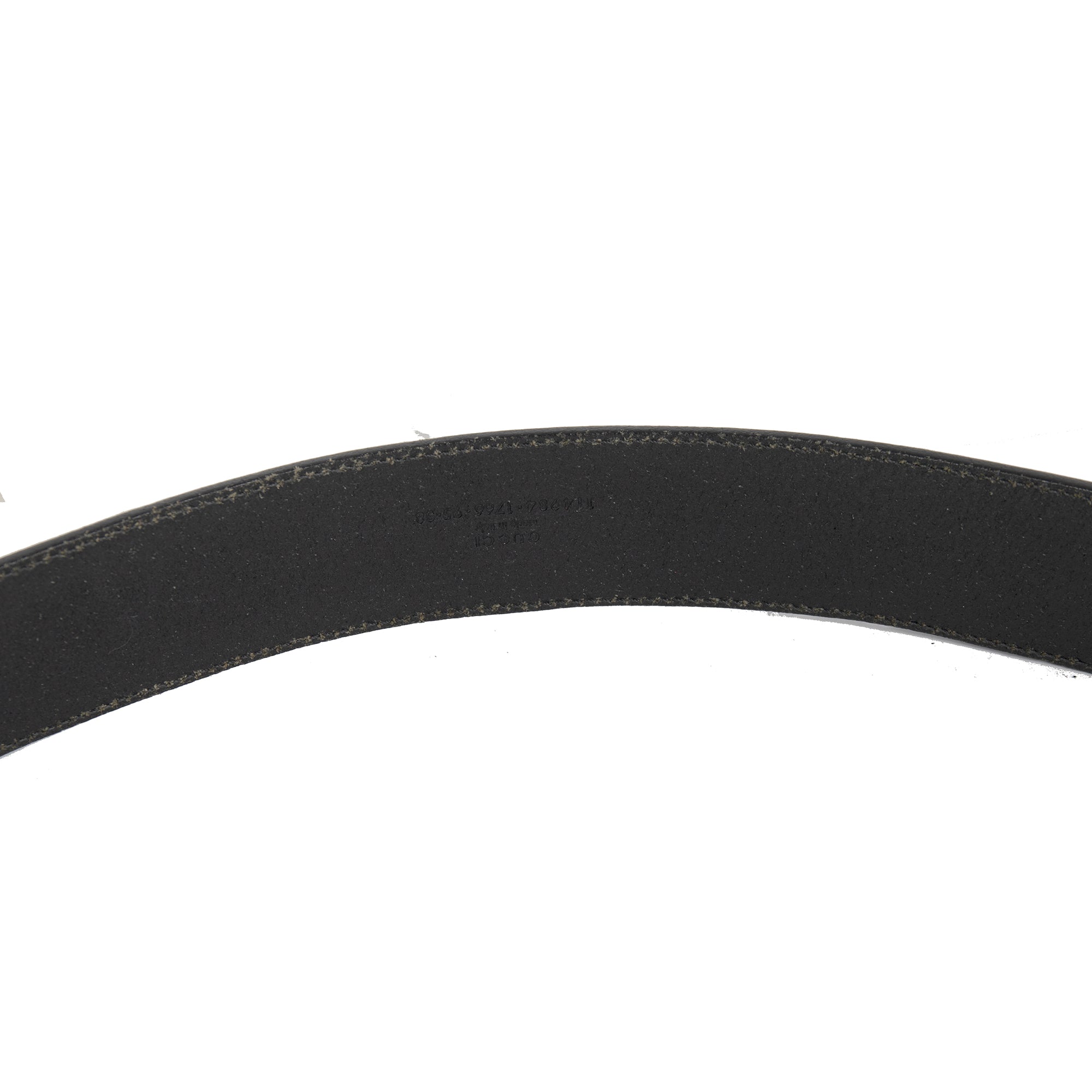 Gucci Black Leather Belt with Double G Buckle