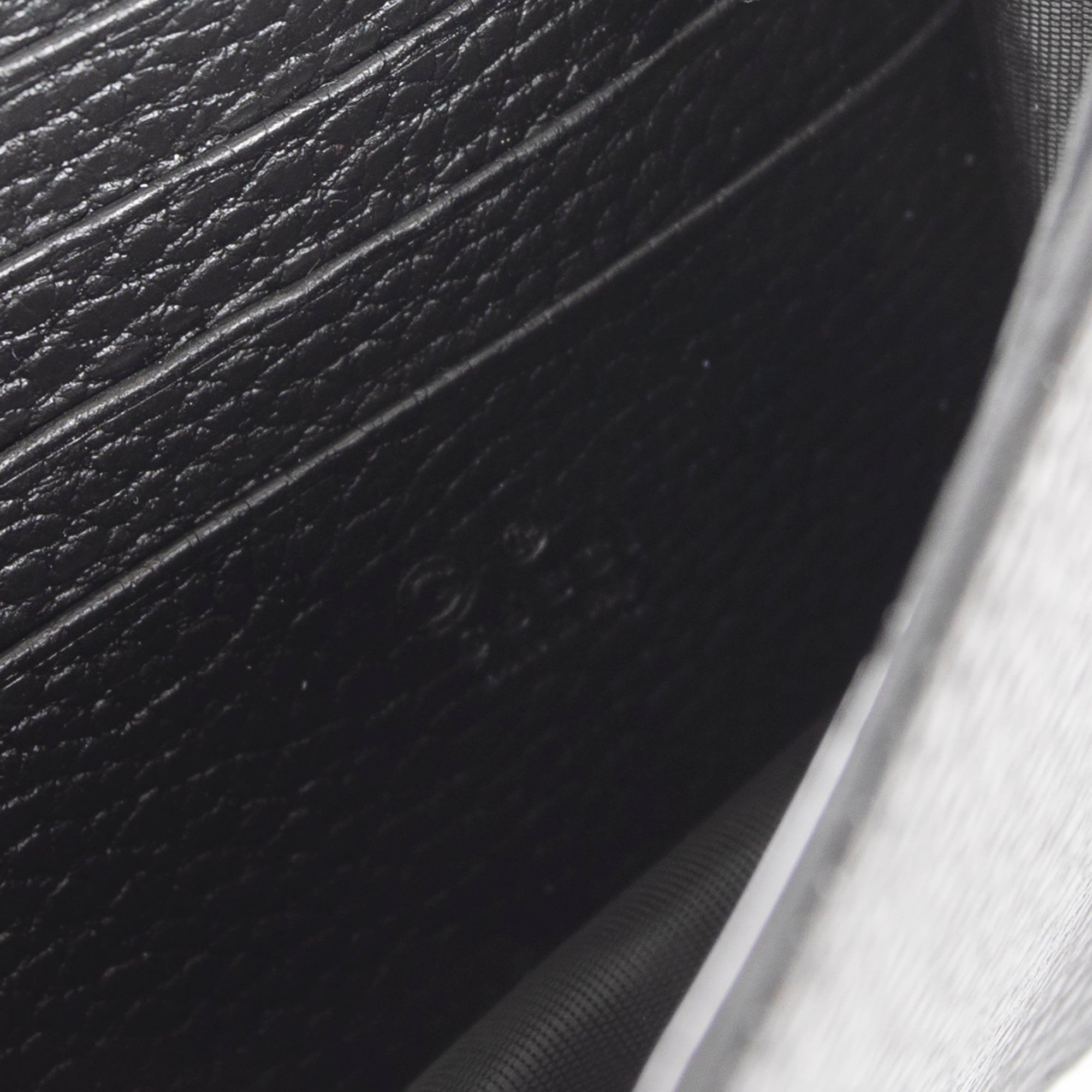 Gucci Black Leather Interlocking G Wallet on Chain w/ Box