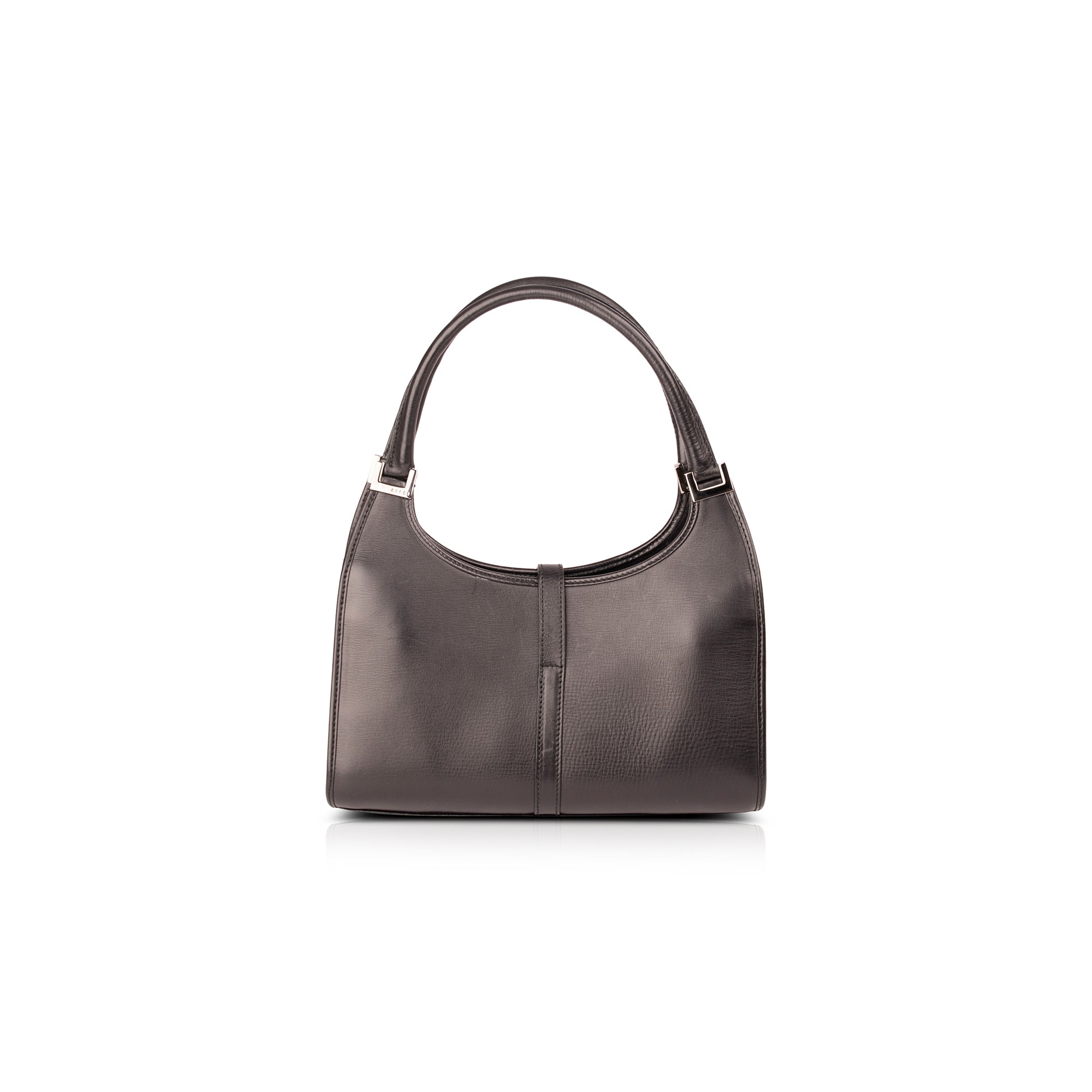 Gucci Black Leather Jackie Bardot Bag