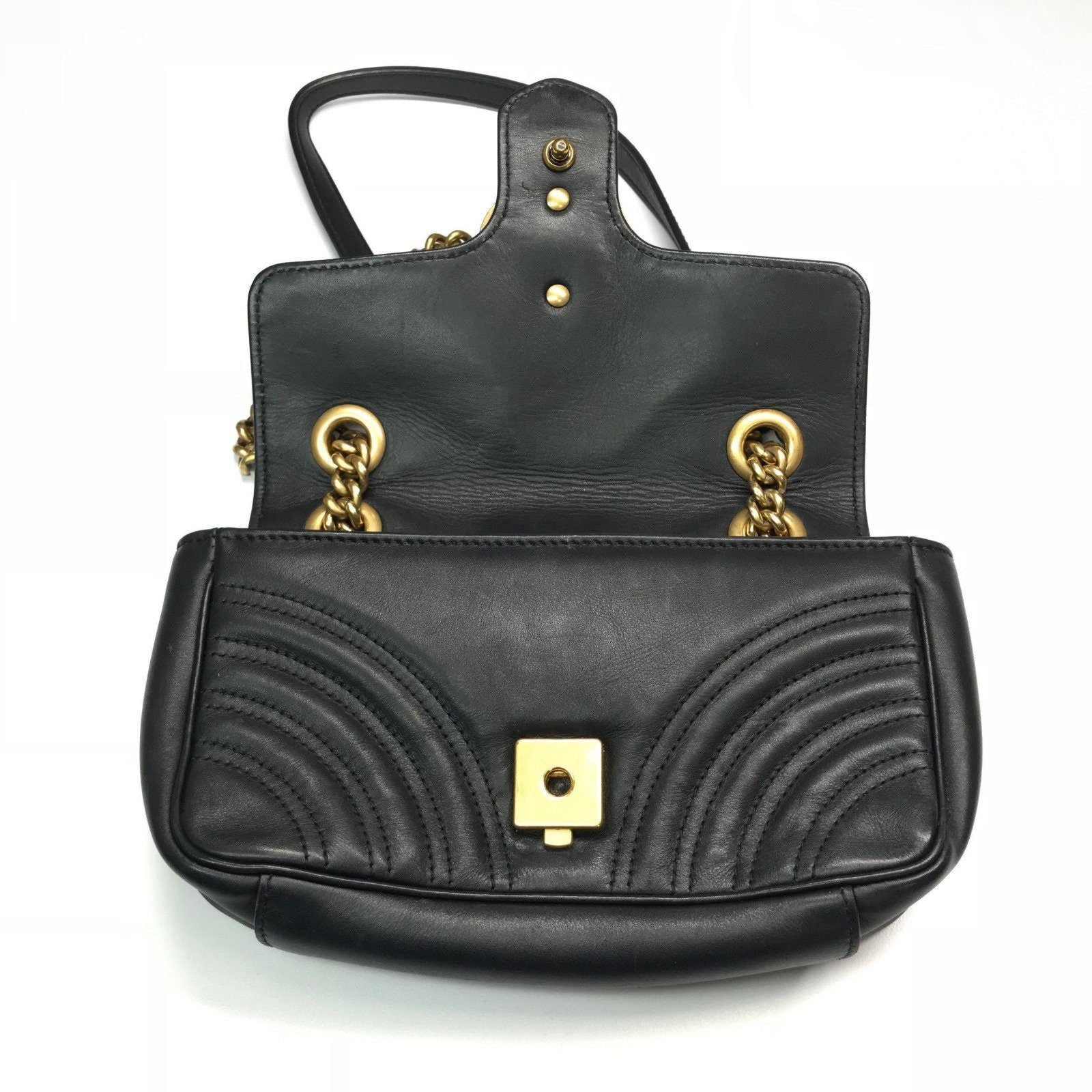 Gucci Black Marmont Matelasse Mini Bag
