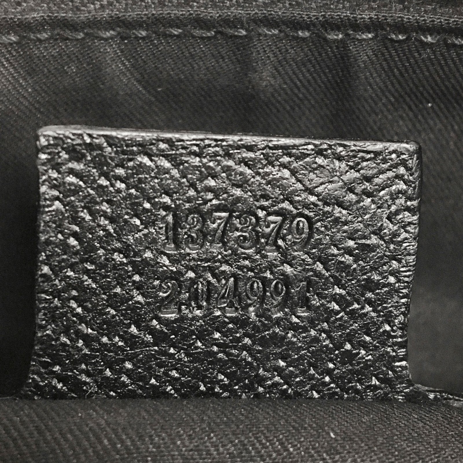 Gucci Black Monogram Anita Bamboo Top Handle Bag