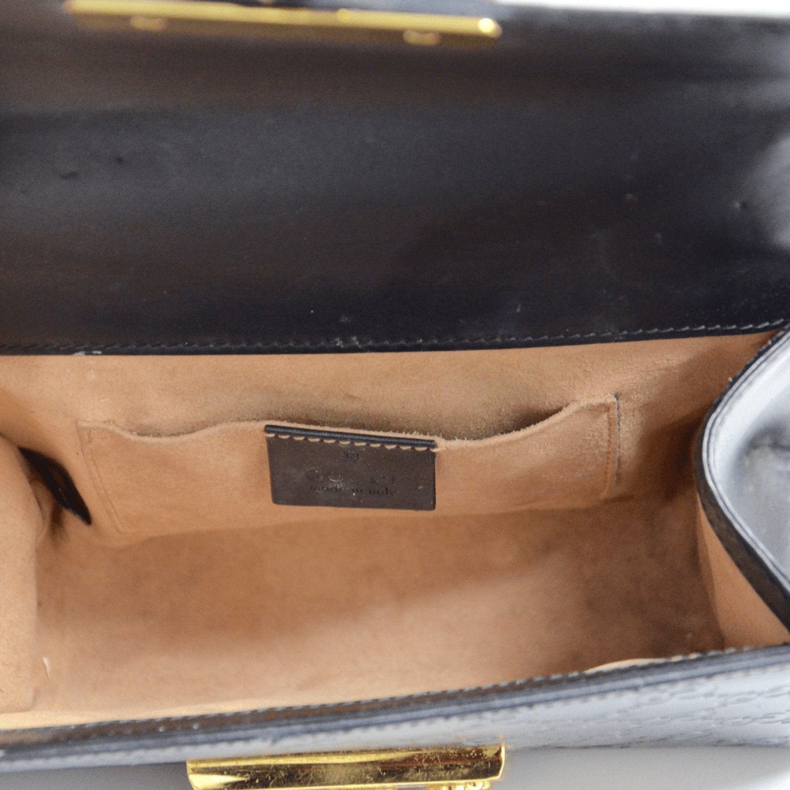 Gucci Black Padlock Signature Shoulder Bag