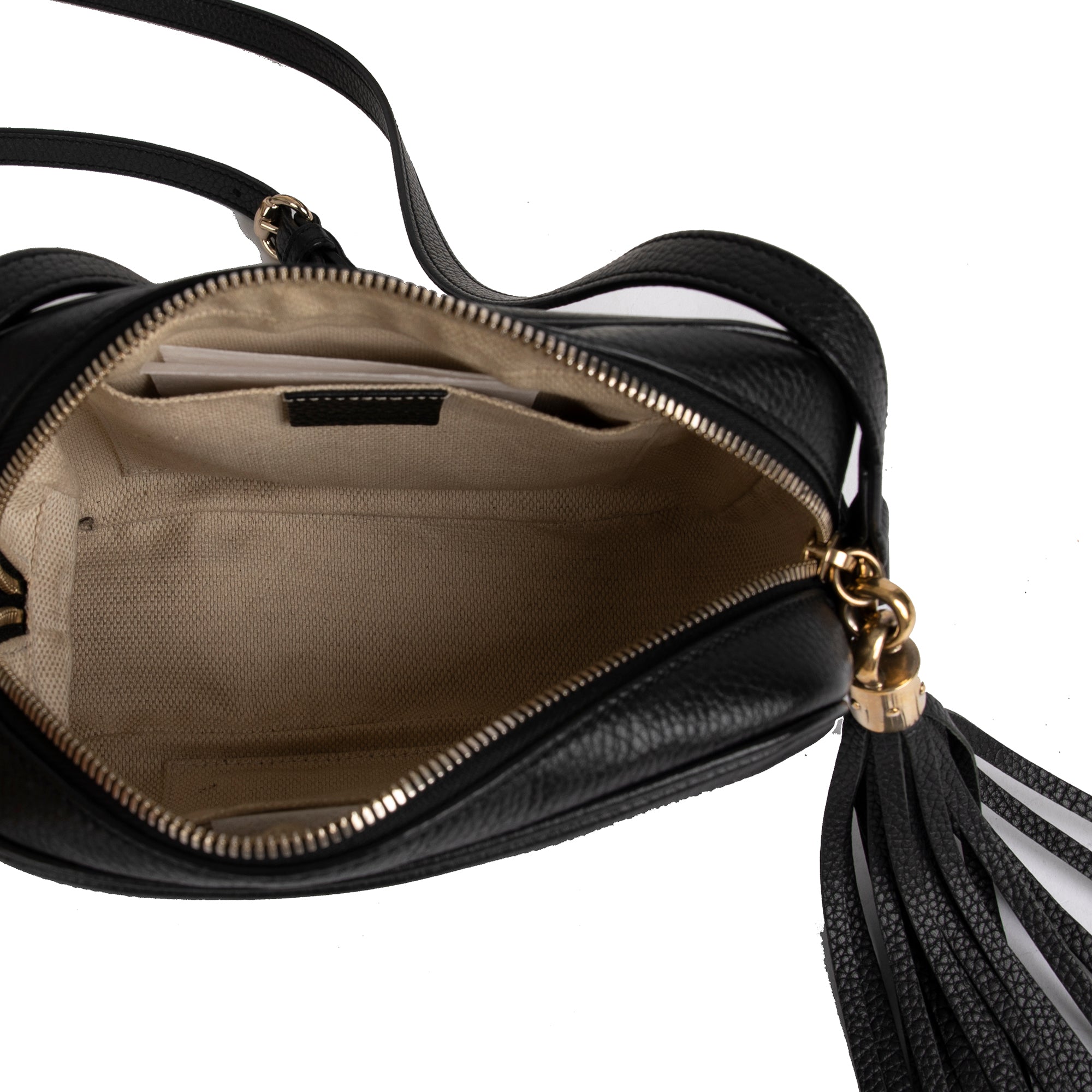 Gucci Black Soho Small Leather Disco Bag