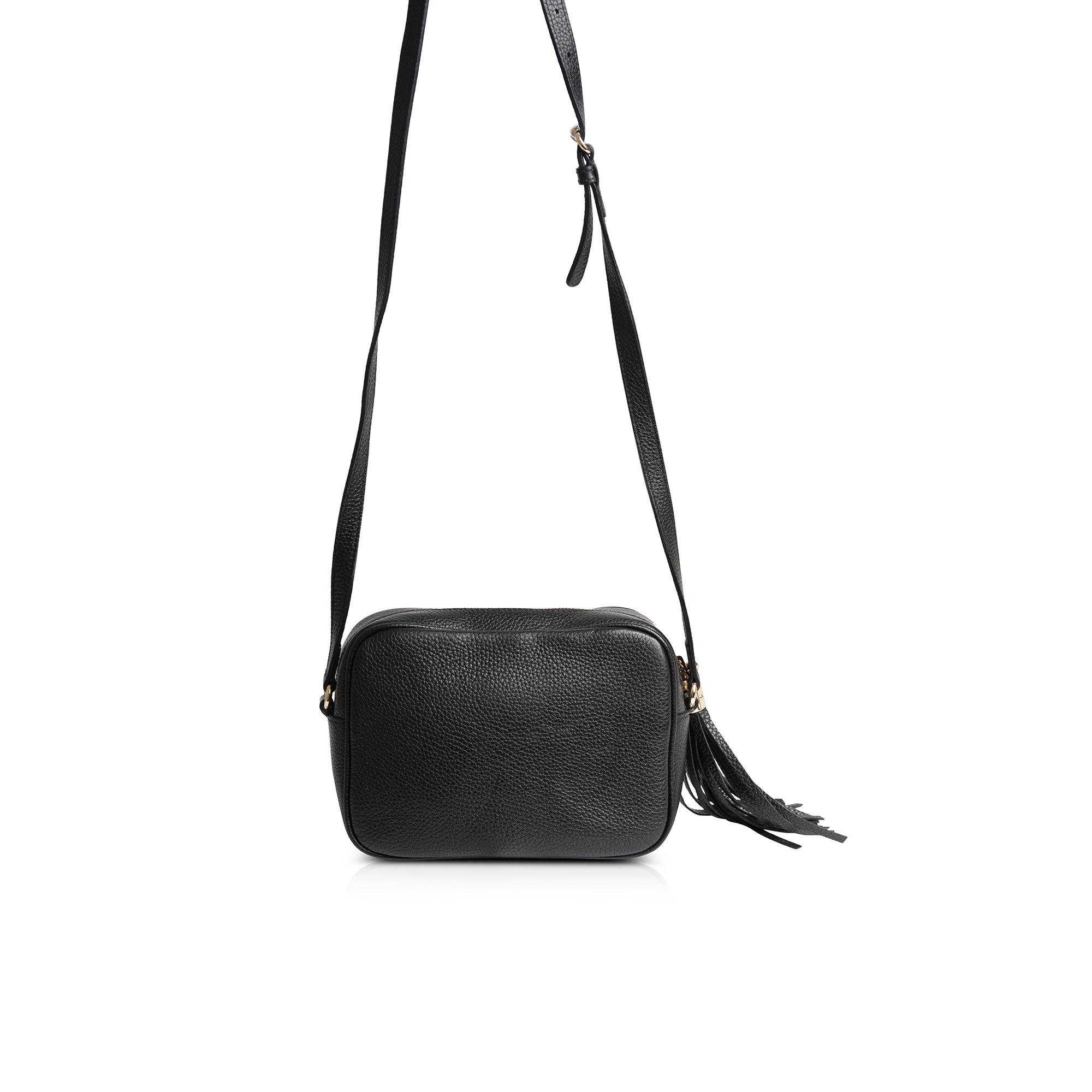 Gucci Black Soho Small Leather Disco Bag w/ Box