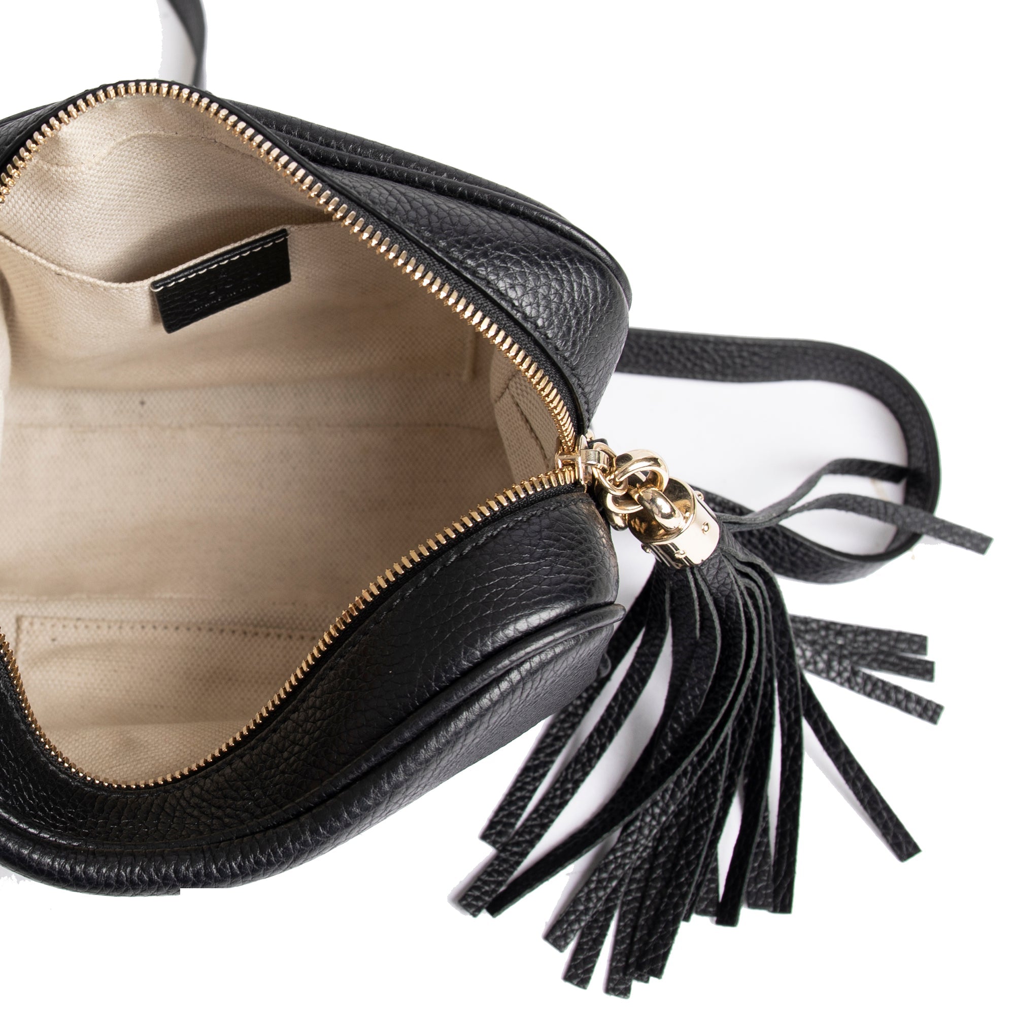 Gucci Black Soho Small Leather Disco Bag w/ Box