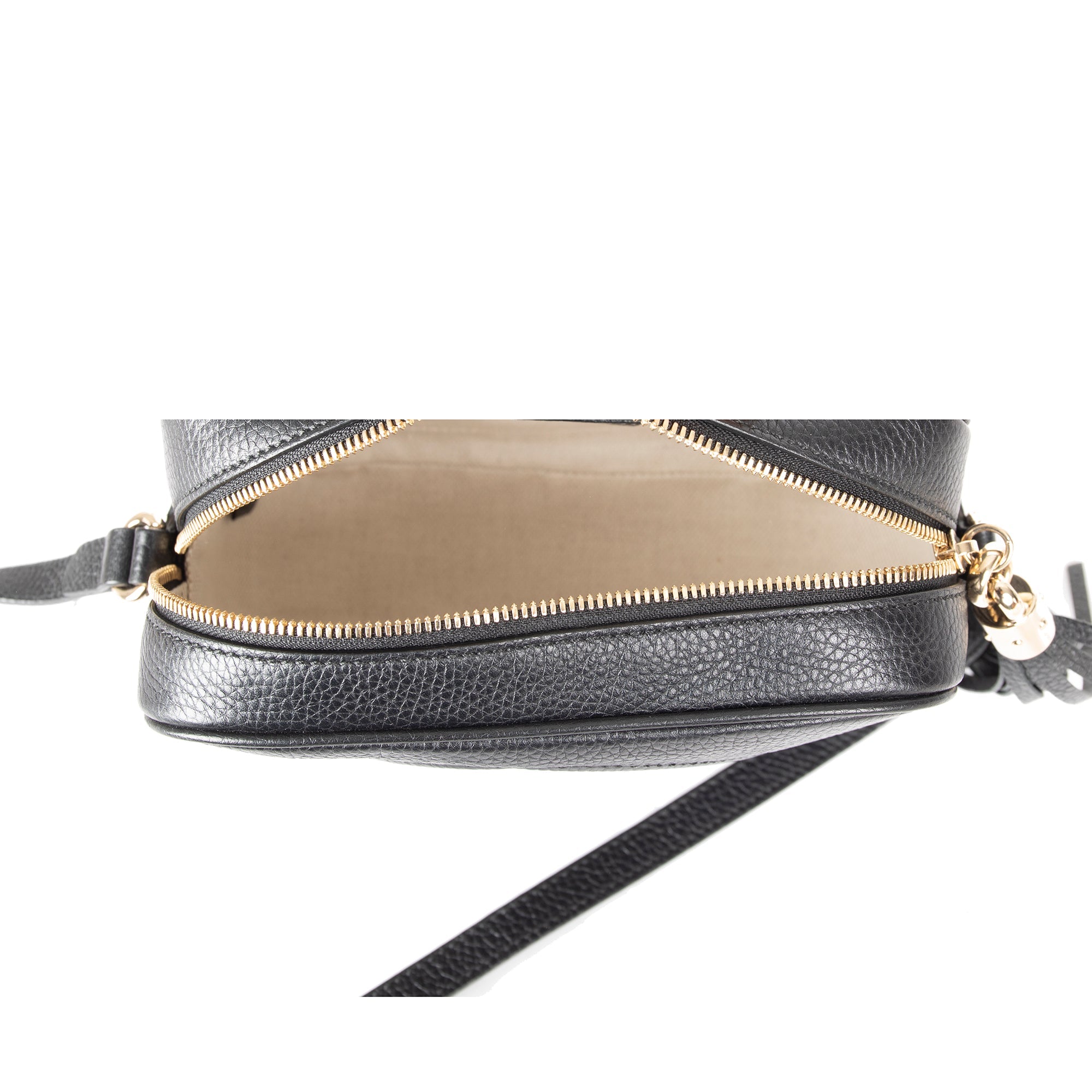 Gucci Black Soho Small Leather Disco Bag w/ Box