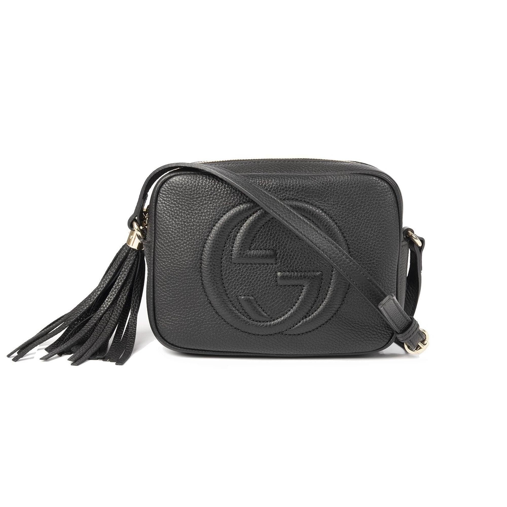 Gucci Black Soho Small Leather Disco Bag w/ Box