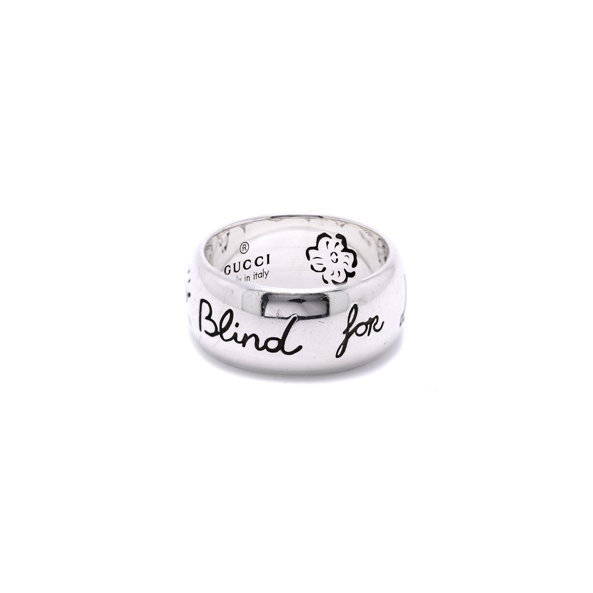 Gucci "Blind for Love" Wide Band Ring
