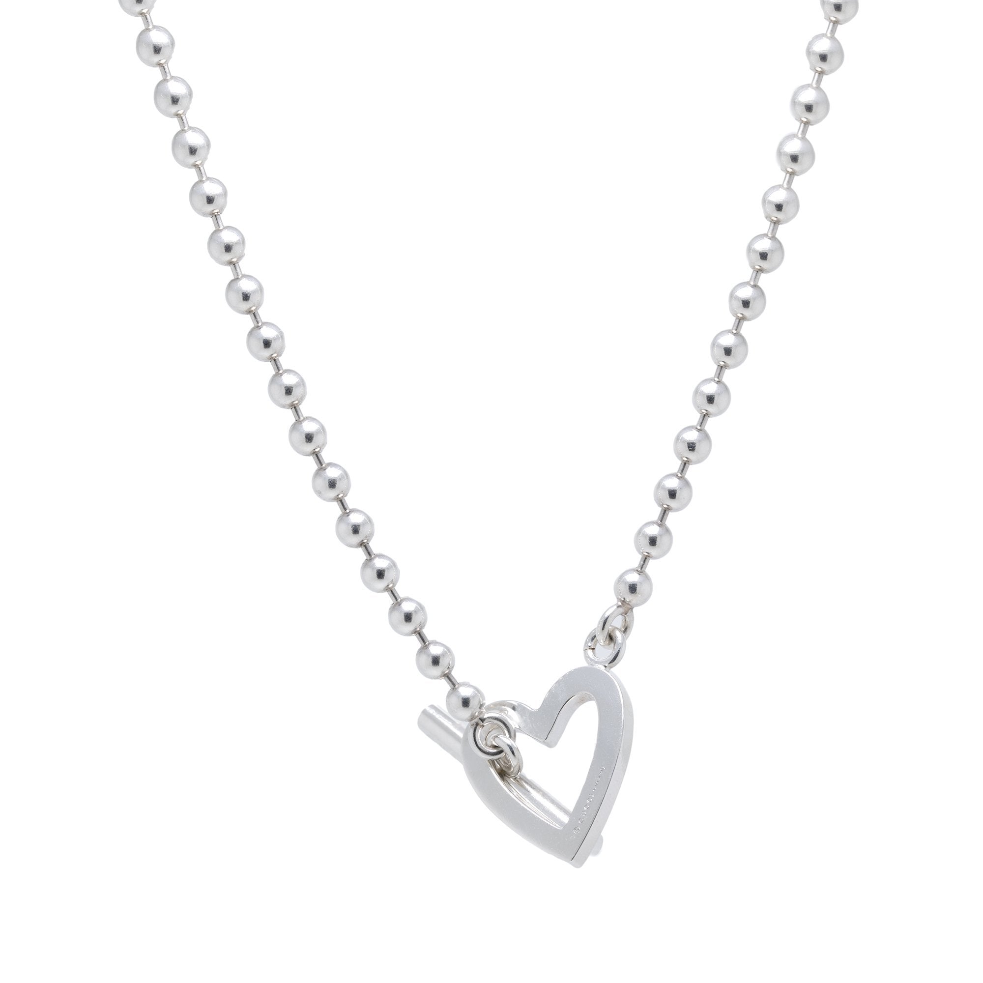 Gucci Boule Heart Toggle Necklace