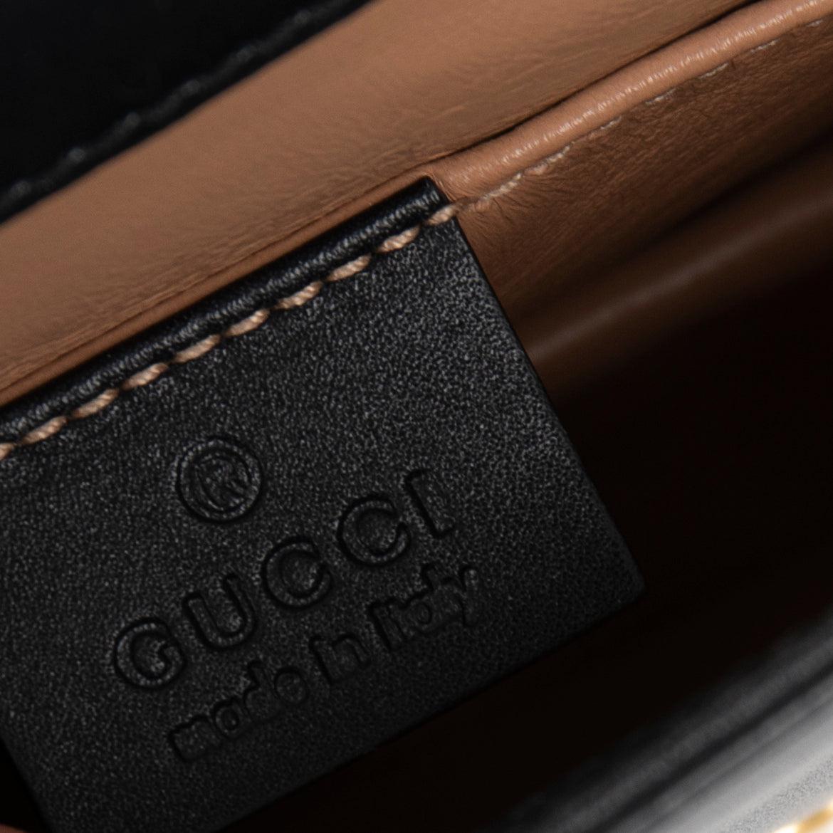 Gucci Broadway Pearly Bee Shoulder Bag w/ Box