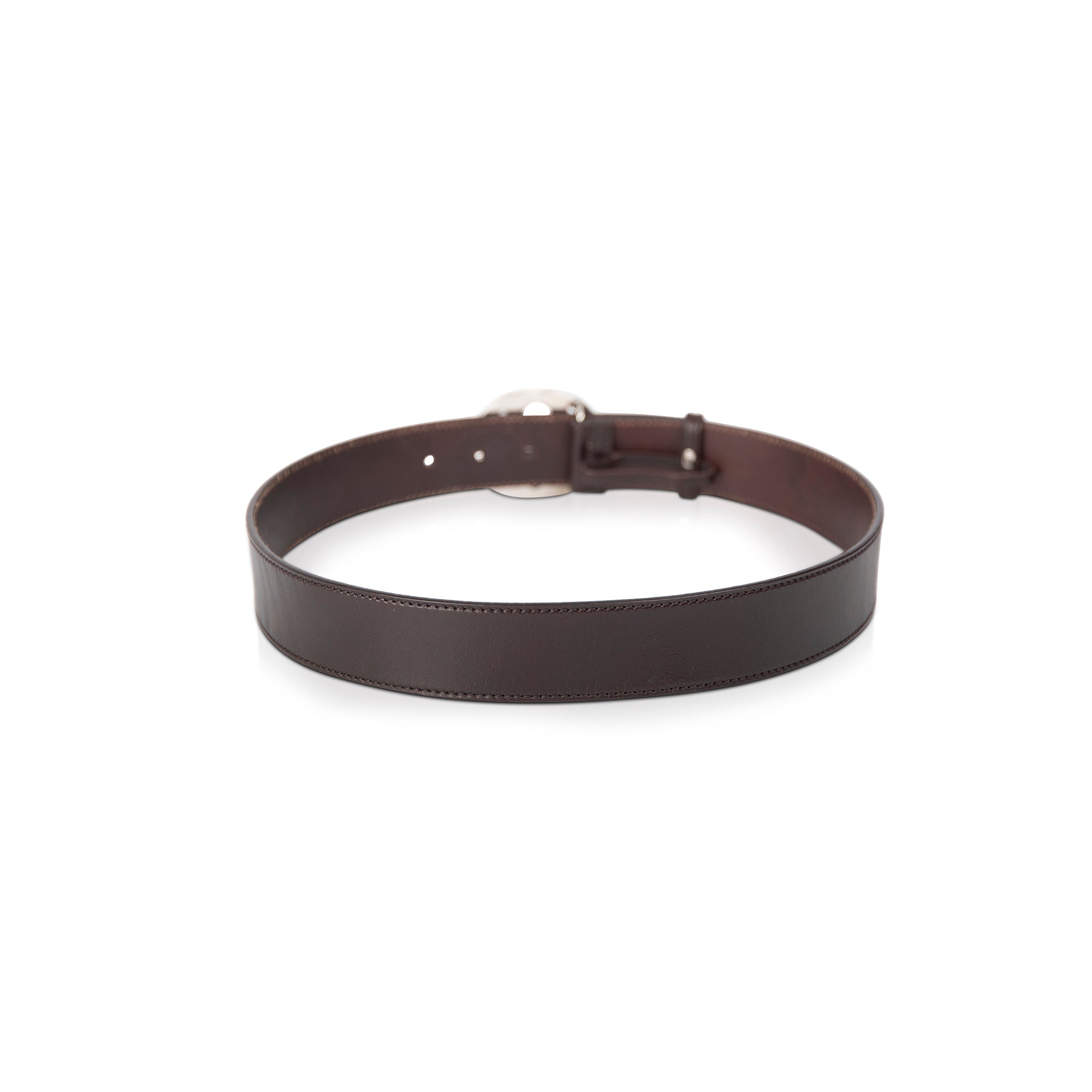 Gucci Brown Leather Interlocking G Belt