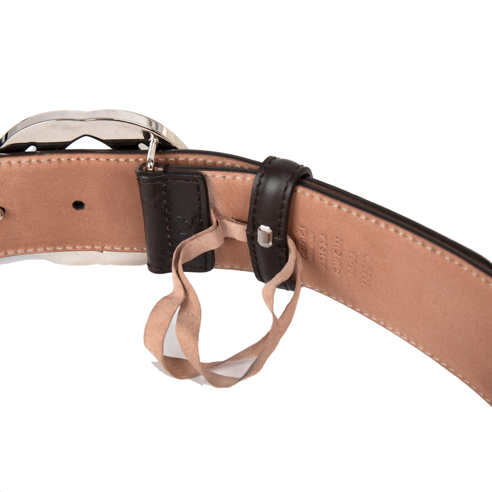 Gucci Brown Signature Leather Belt