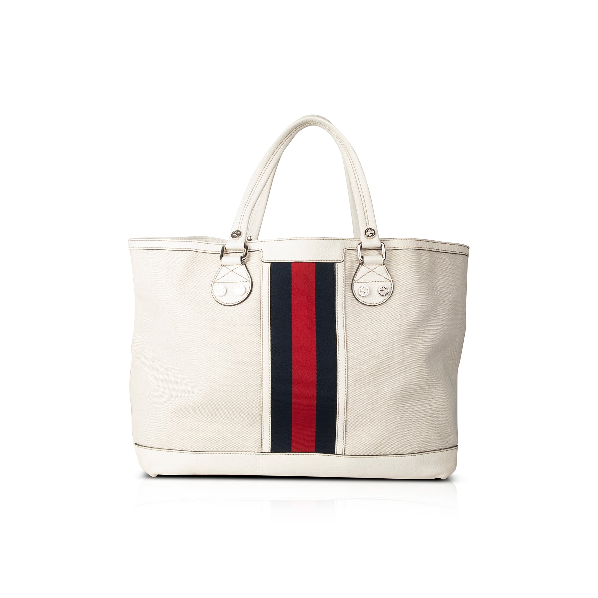 Gucci Canvas Sunset Web Tote