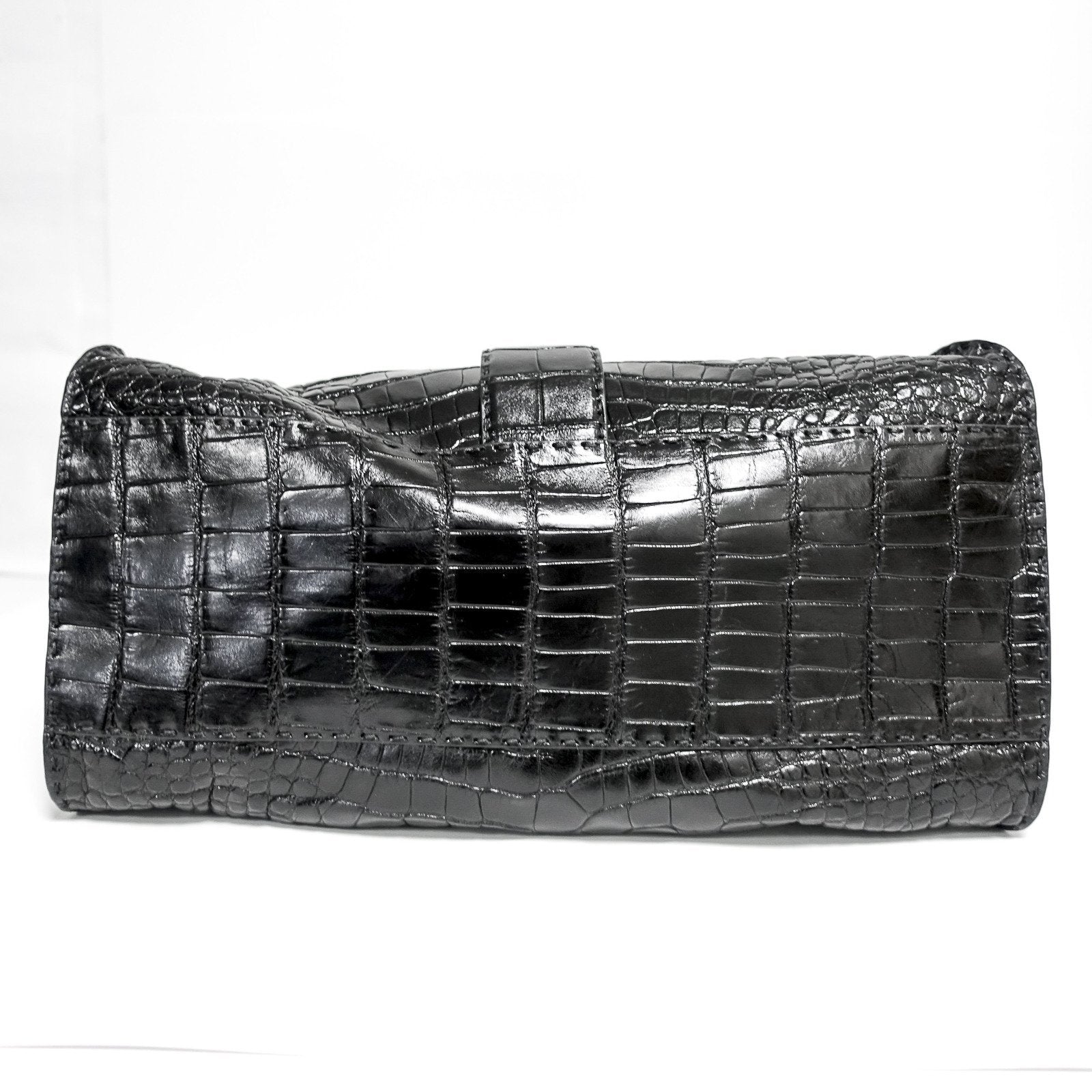 Gucci Crocodile Soft Stirrup Tote