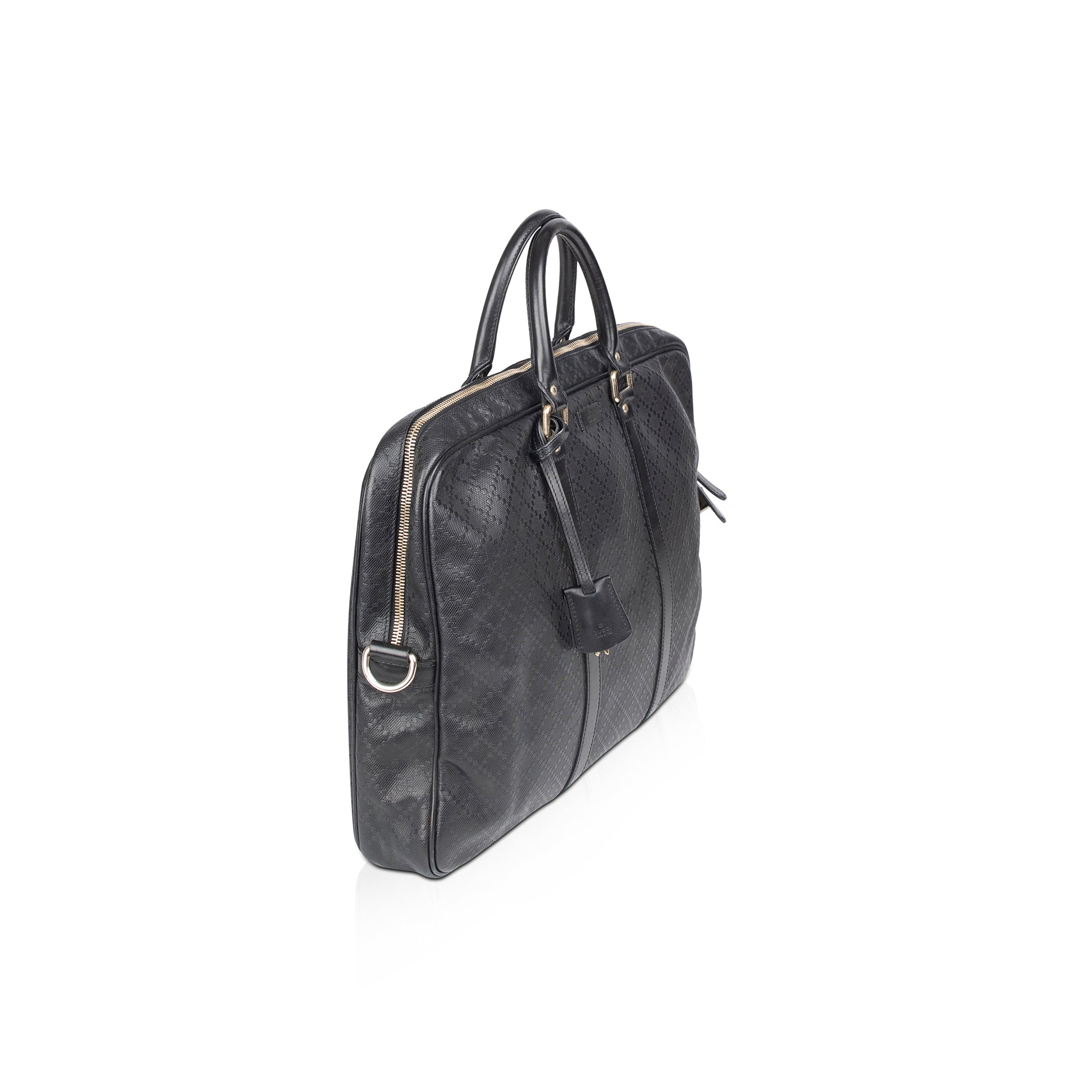 Gucci Diamante Leather Briefcase