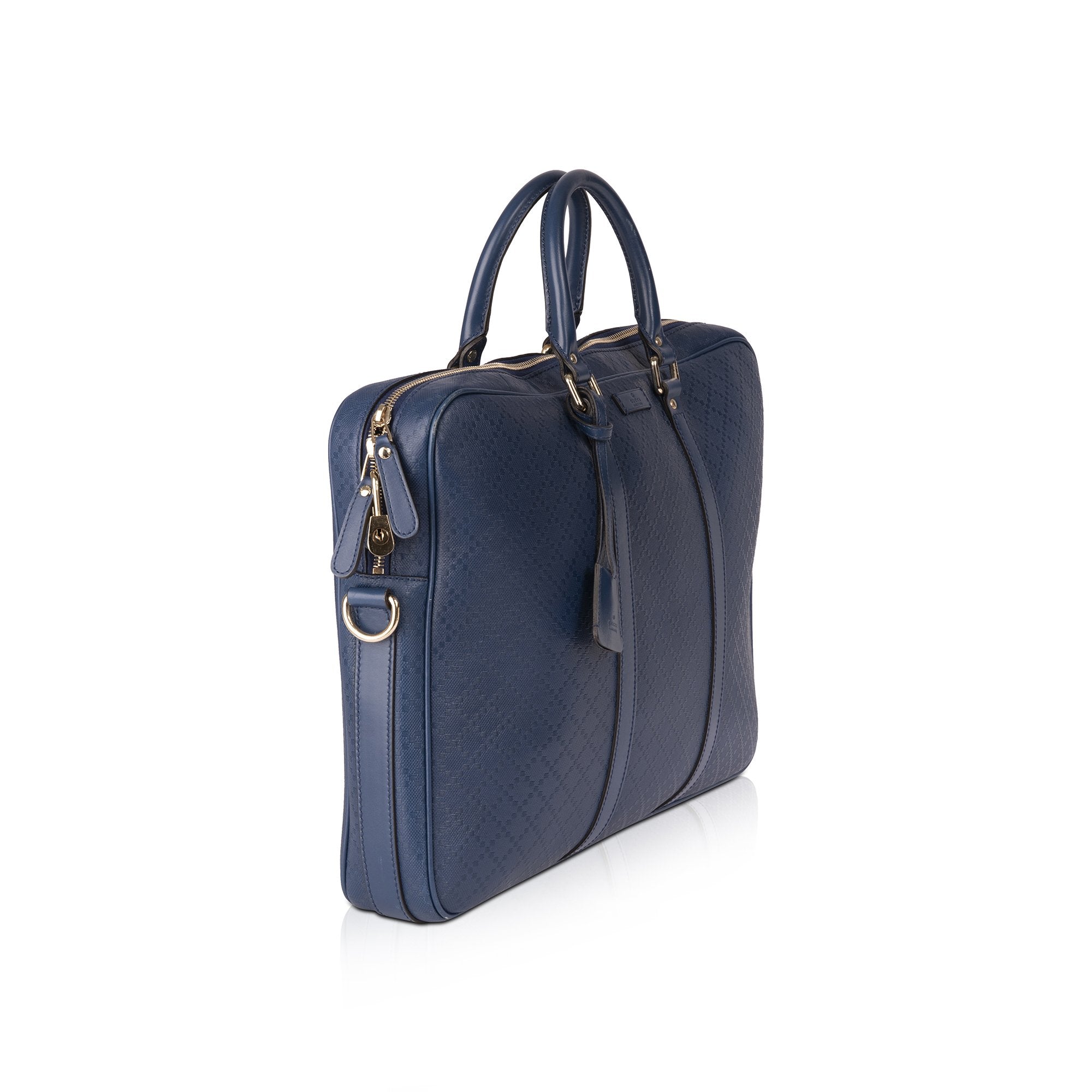 Gucci Diamante Leather Briefcase