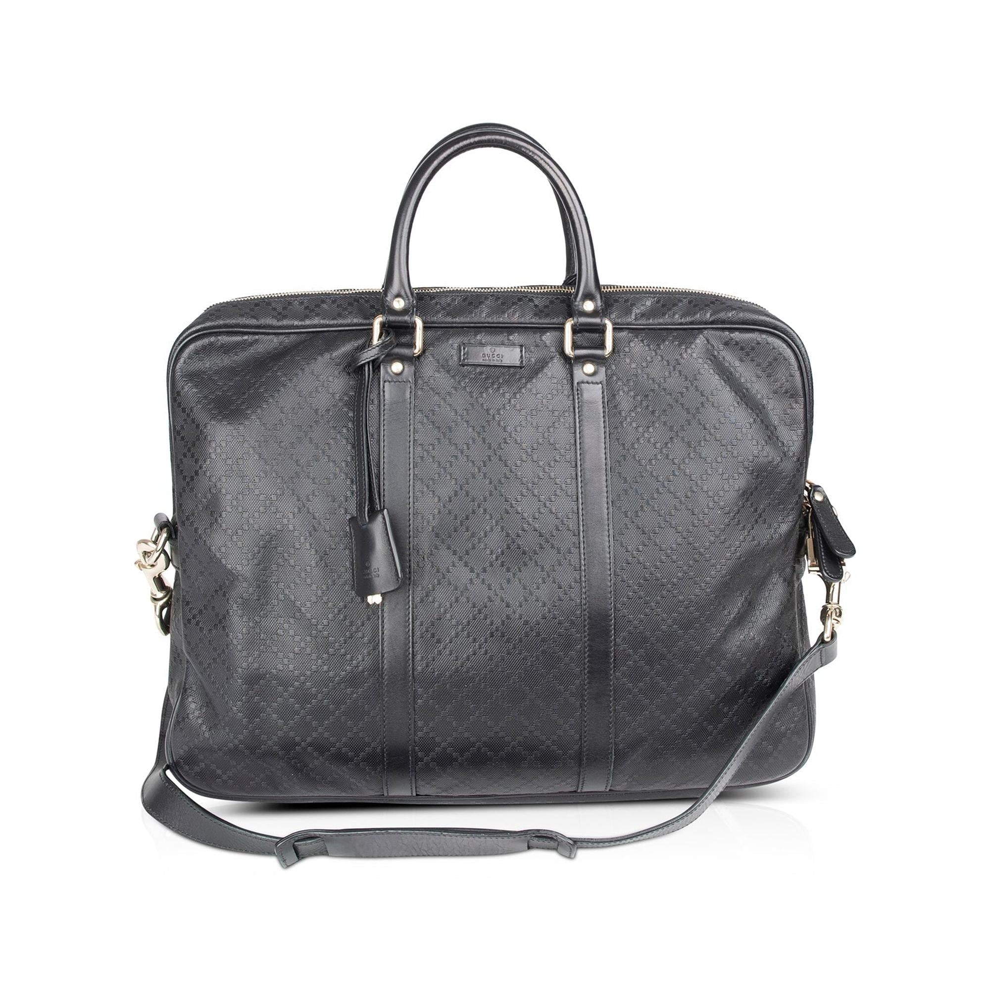 Gucci Diamante Leather Briefcase