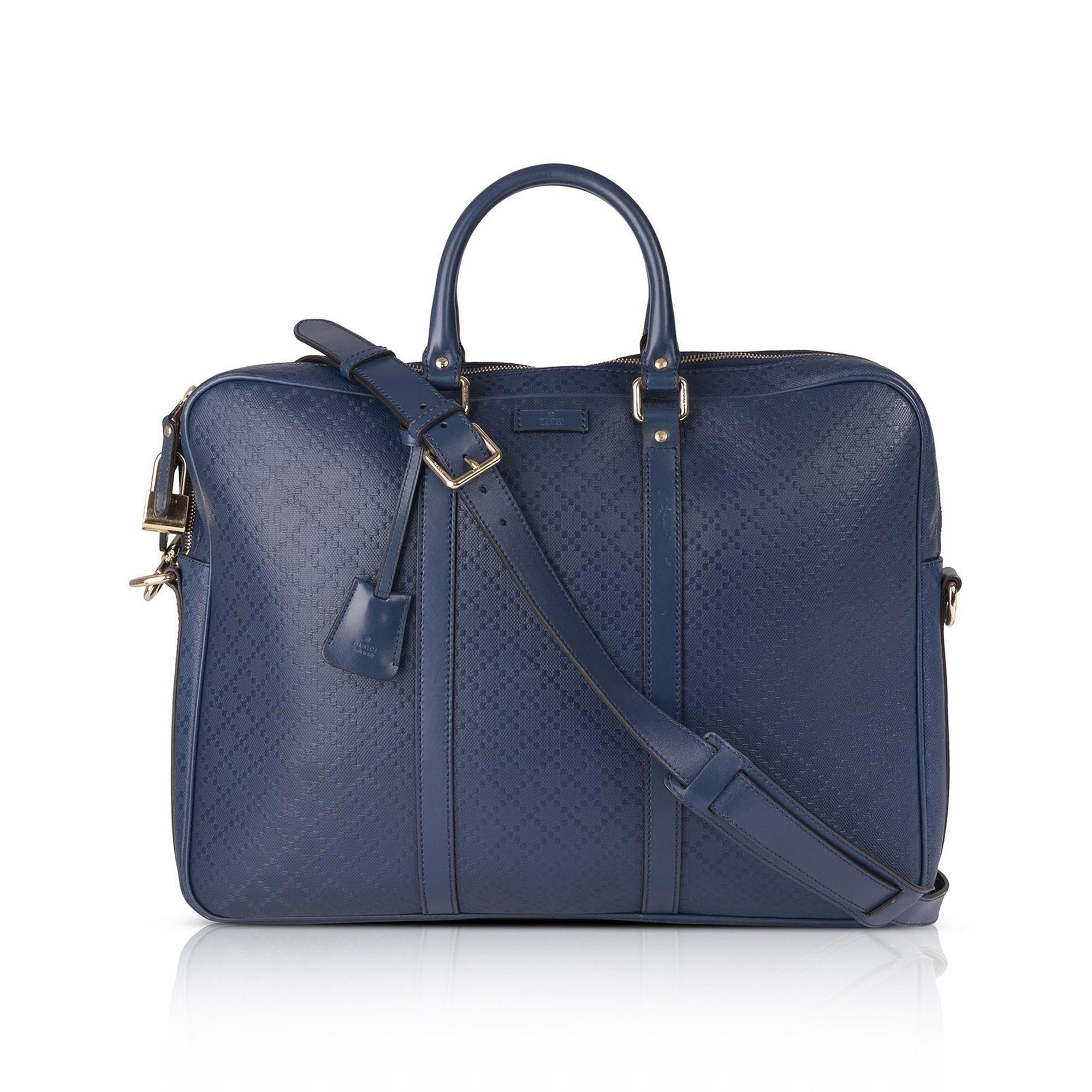 Gucci Diamante Leather Briefcase