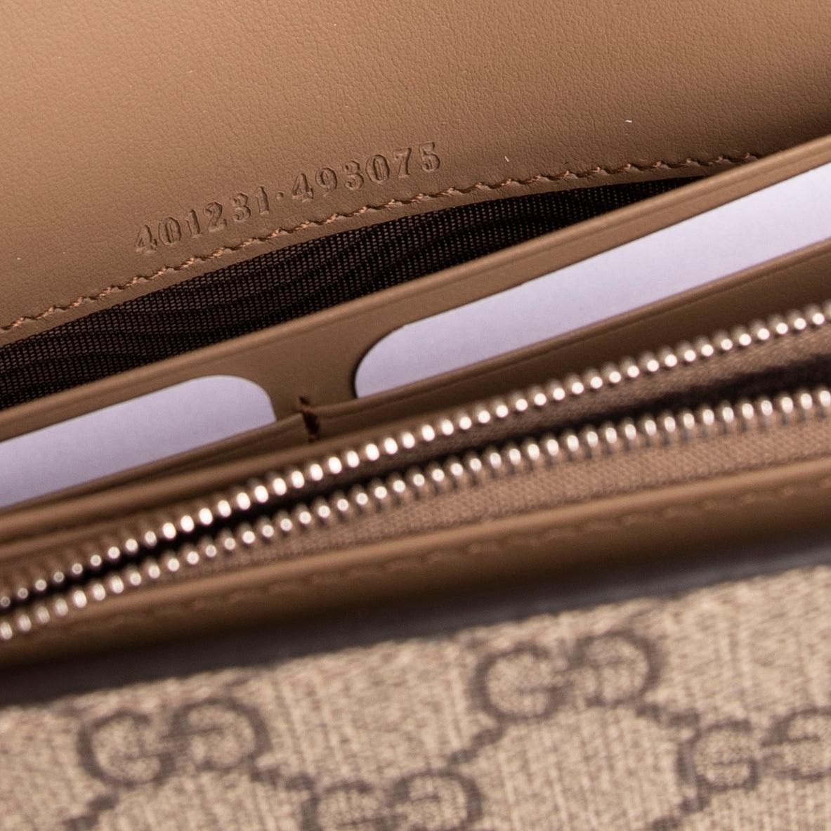 Gucci Dionysus GG Supreme Wallet on Chain