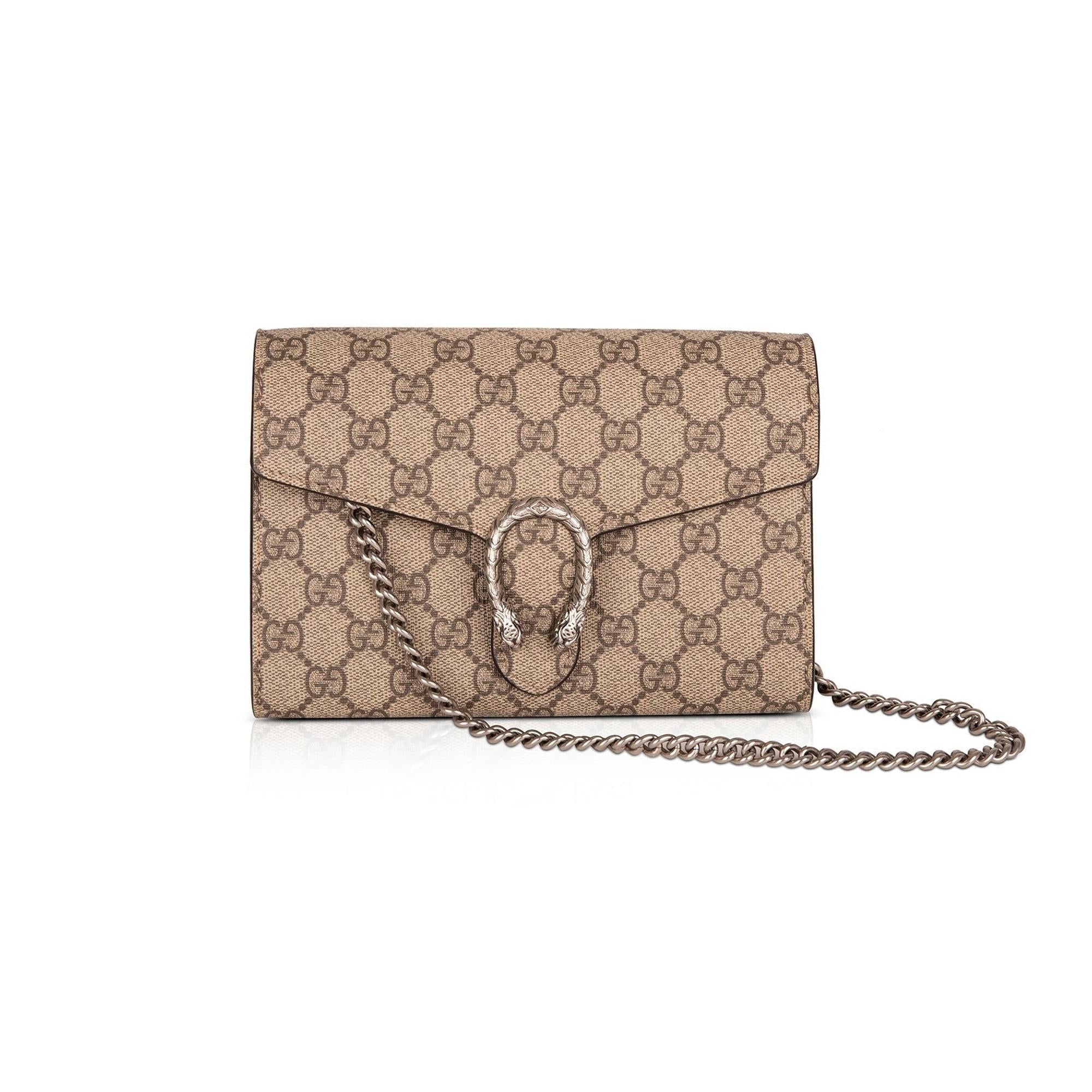 Gucci Dionysus GG Supreme Wallet on Chain w/ Box & Receipt