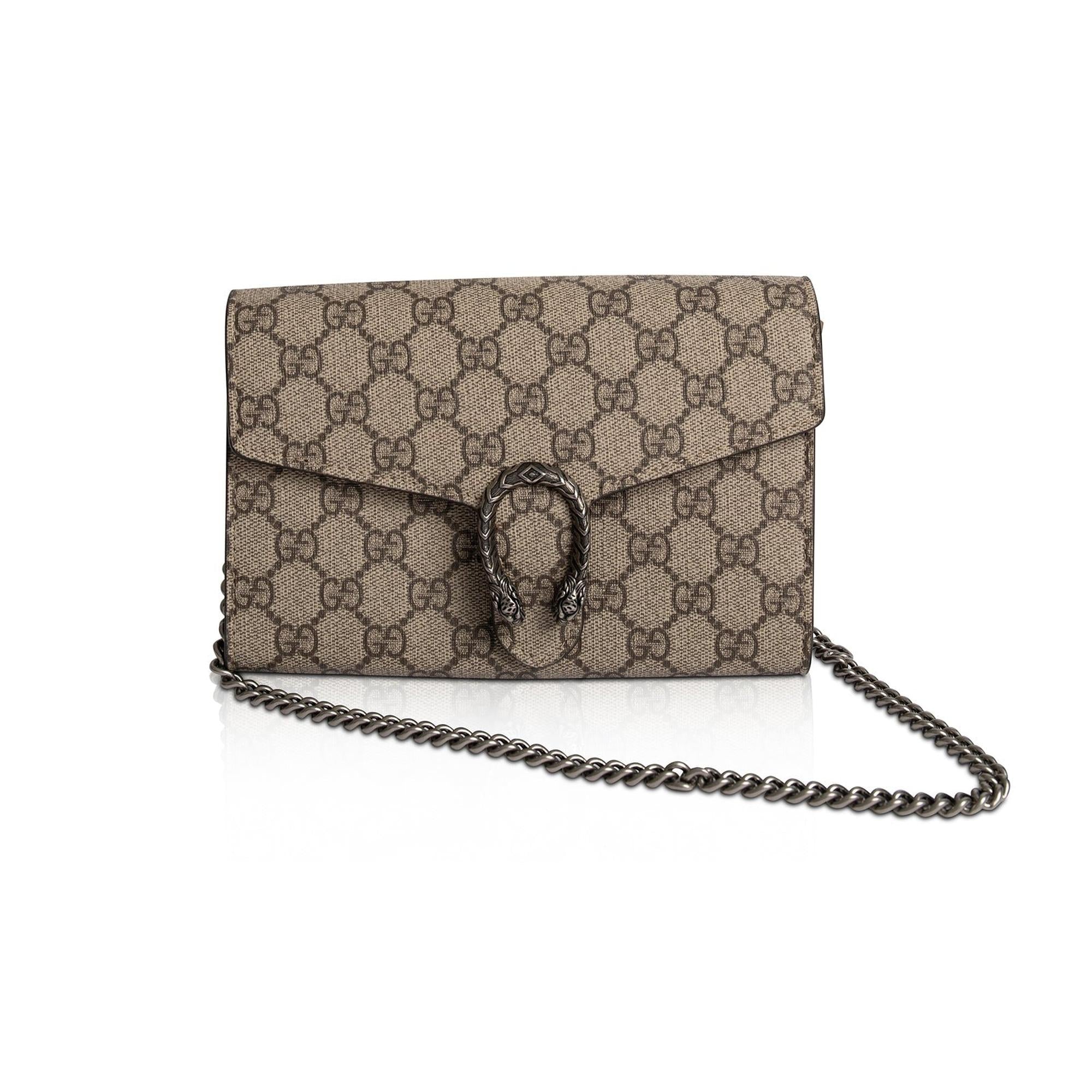 Gucci Dionysus GG Supreme Wallet on Chain