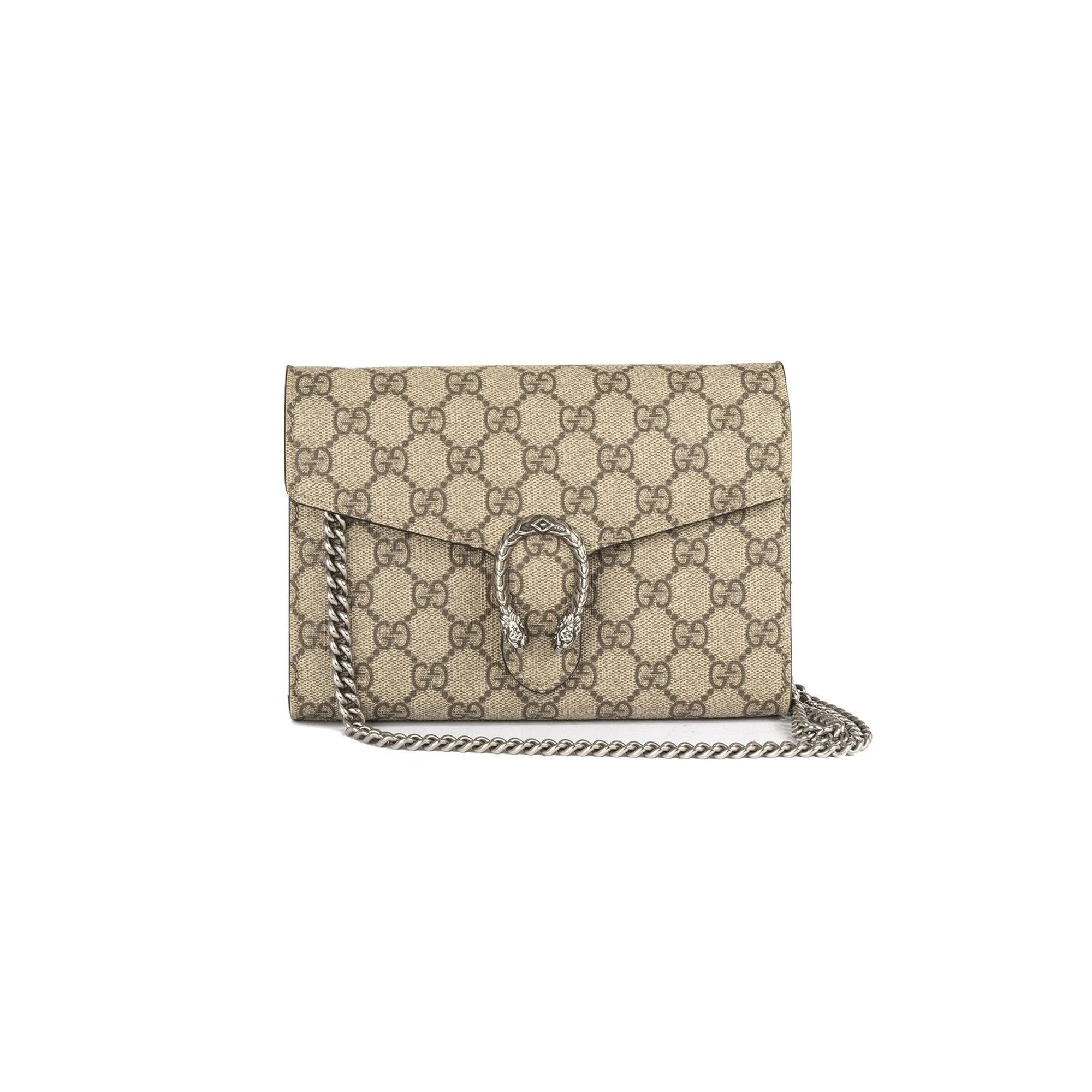 Gucci Dionysus GG Supreme Wallet on Chain