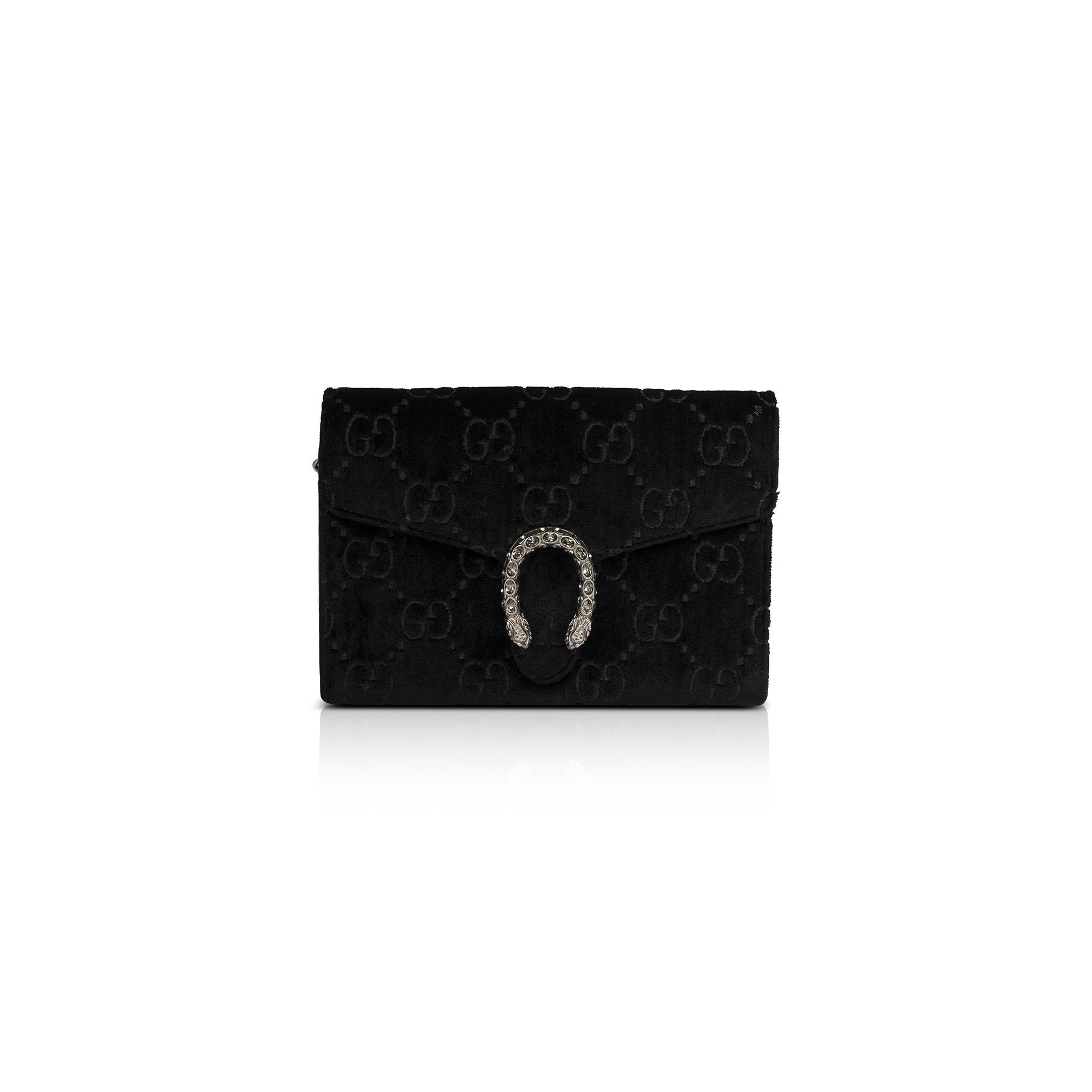 Gucci Dionysus GG Velvet Mini Wallet on Chain