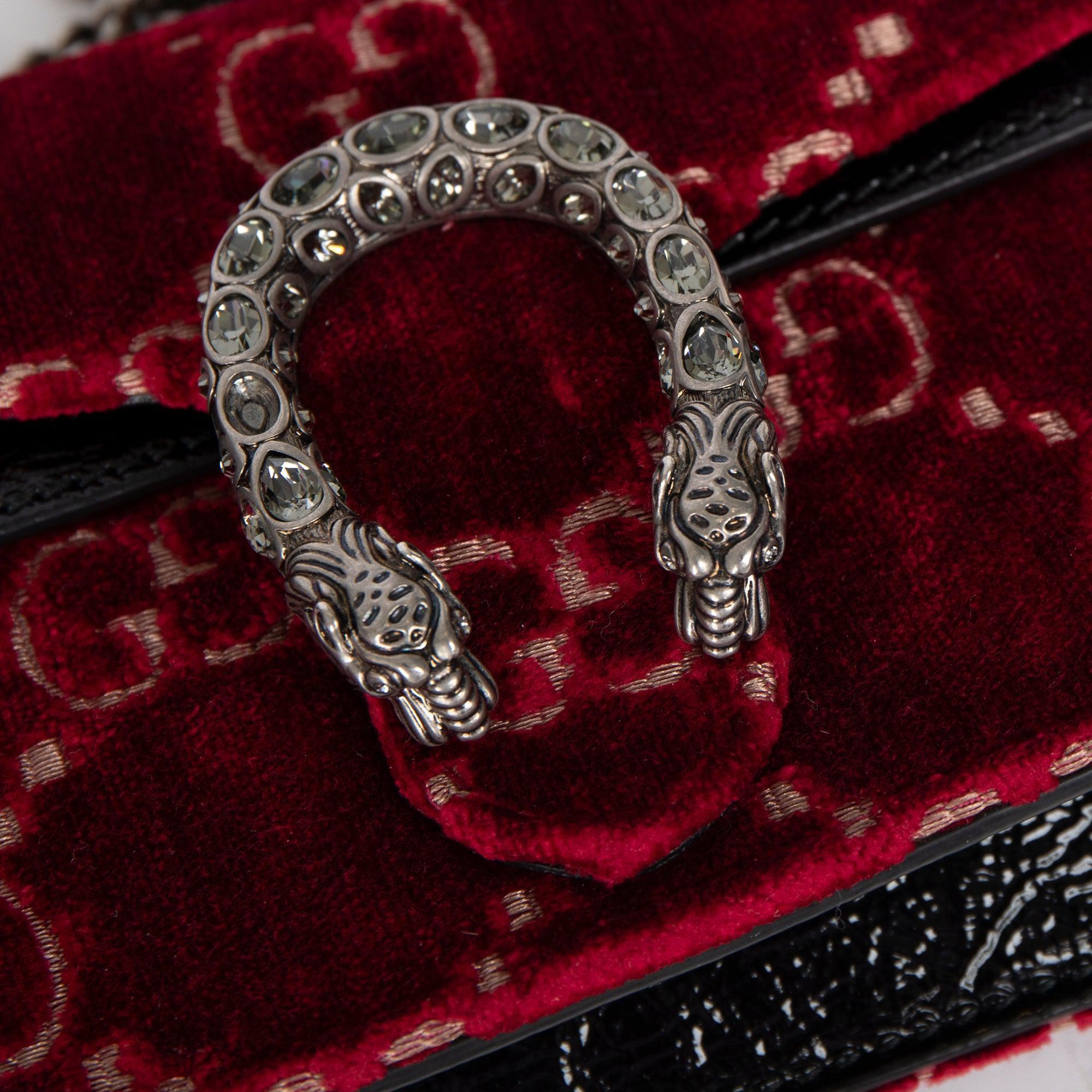 Gucci Dionysus GG Velvet Super Mini Bag