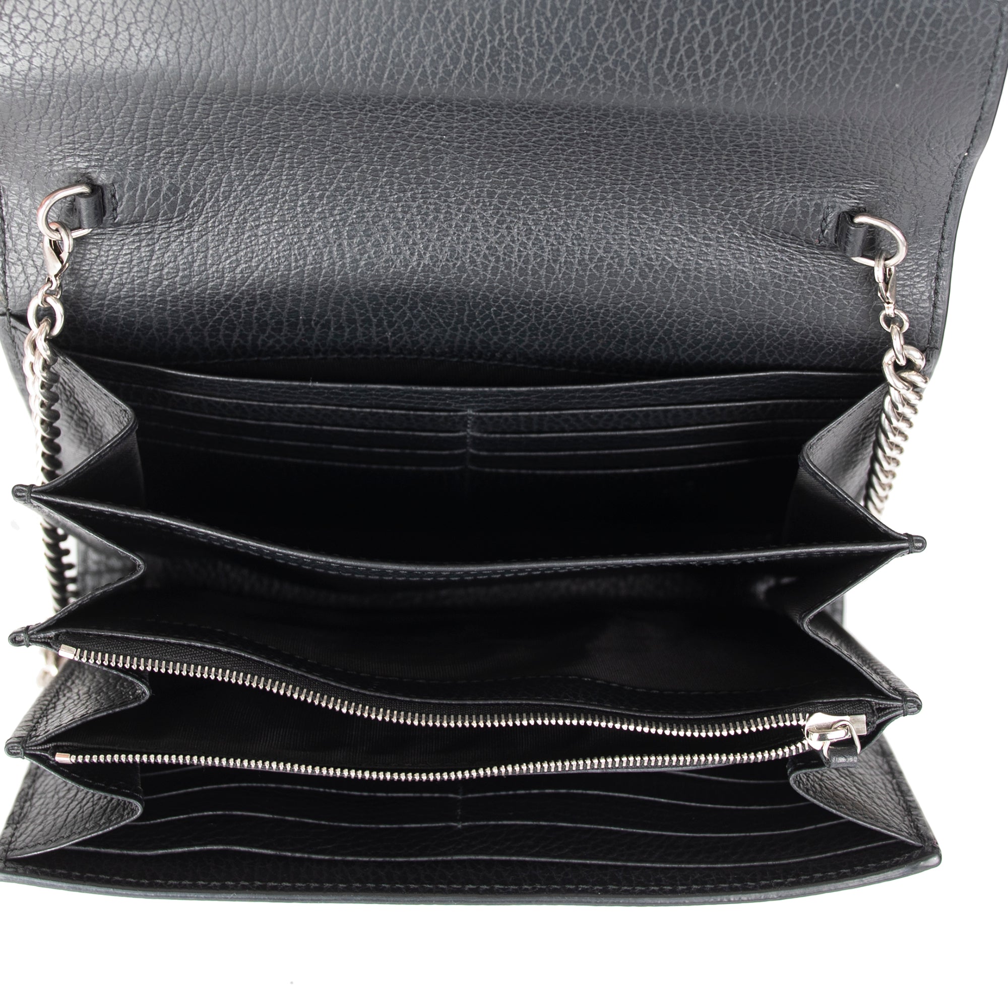 Gucci Dionysus Leather Mini Chain Wallet w/ Box