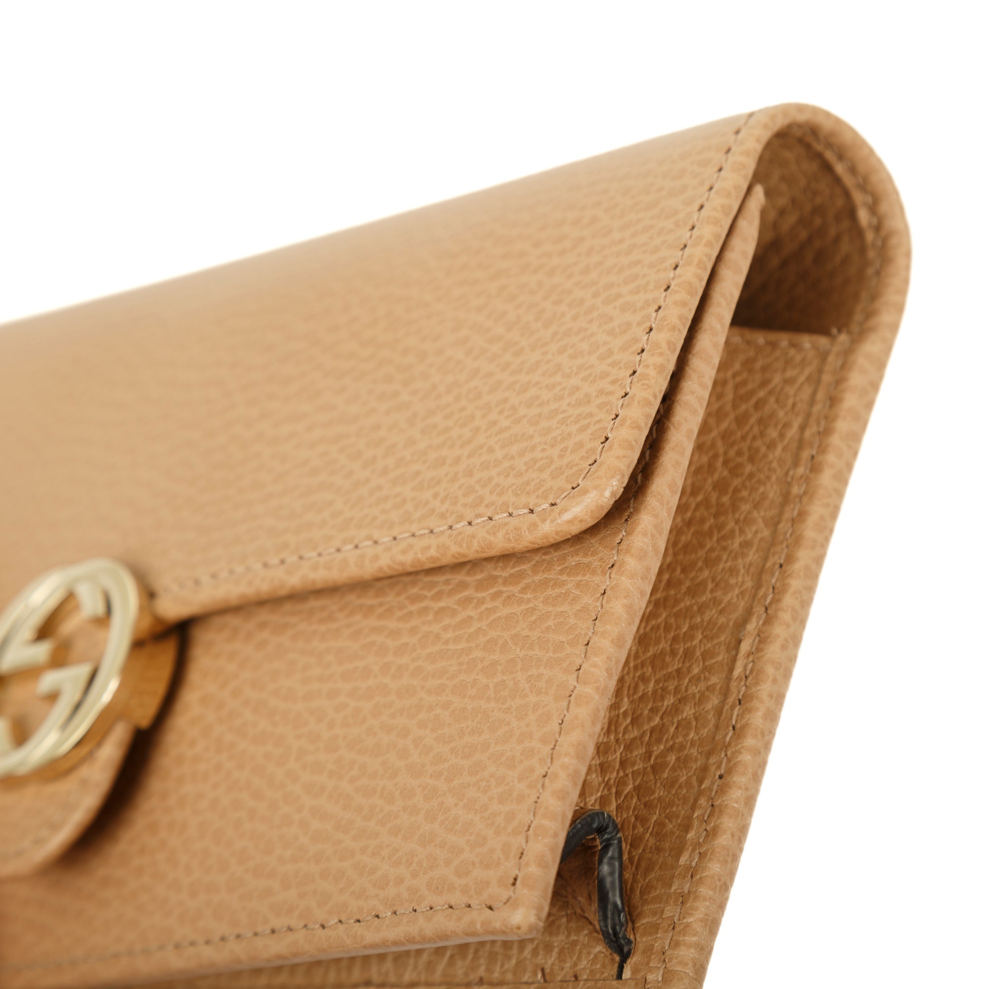Gucci Dollar Interlocking G Wallet on Chain w/ Box
