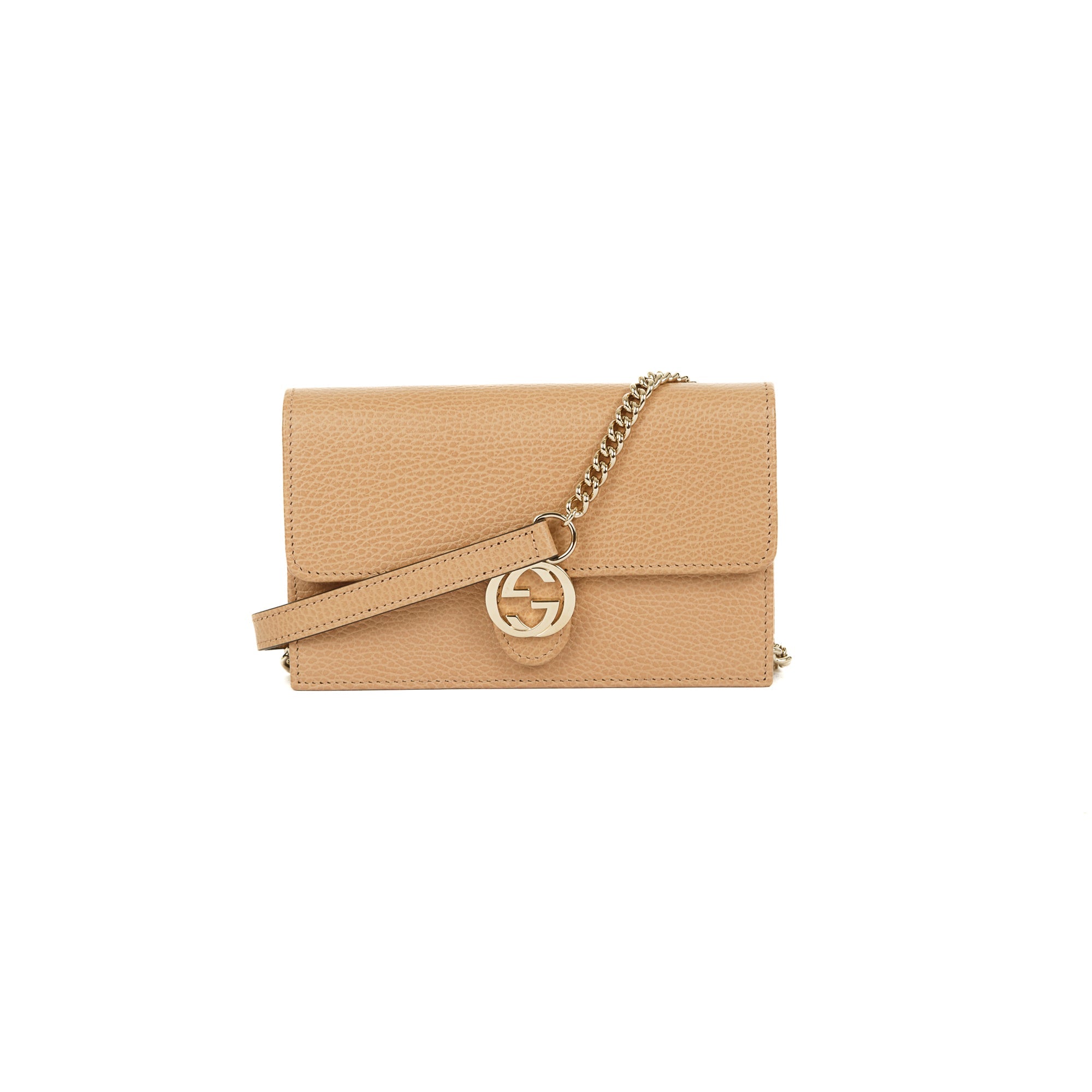 Gucci Dollar Interlocking G Wallet on Chain w/ Box