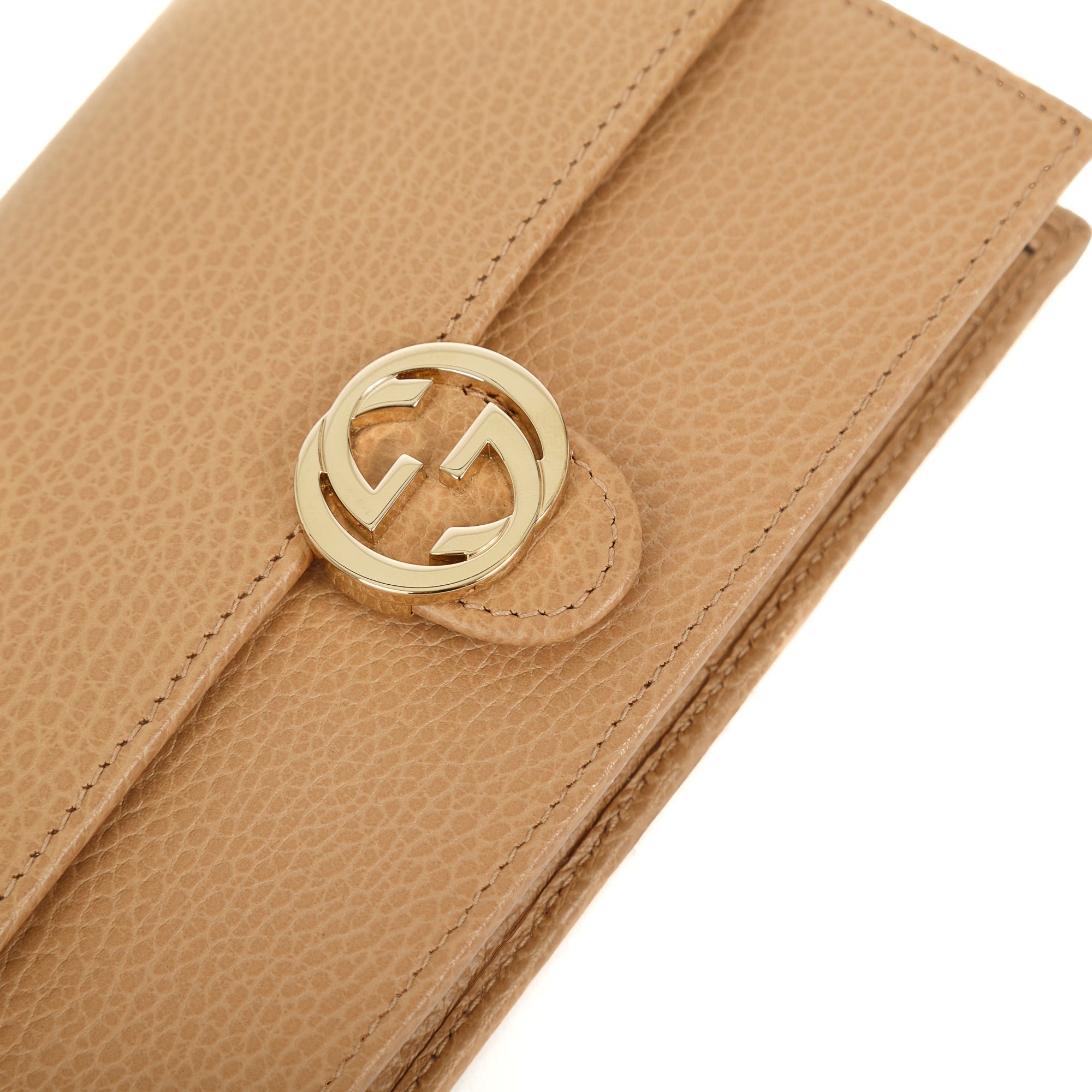 Gucci Dollar Interlocking G Wallet on Chain w/ Box