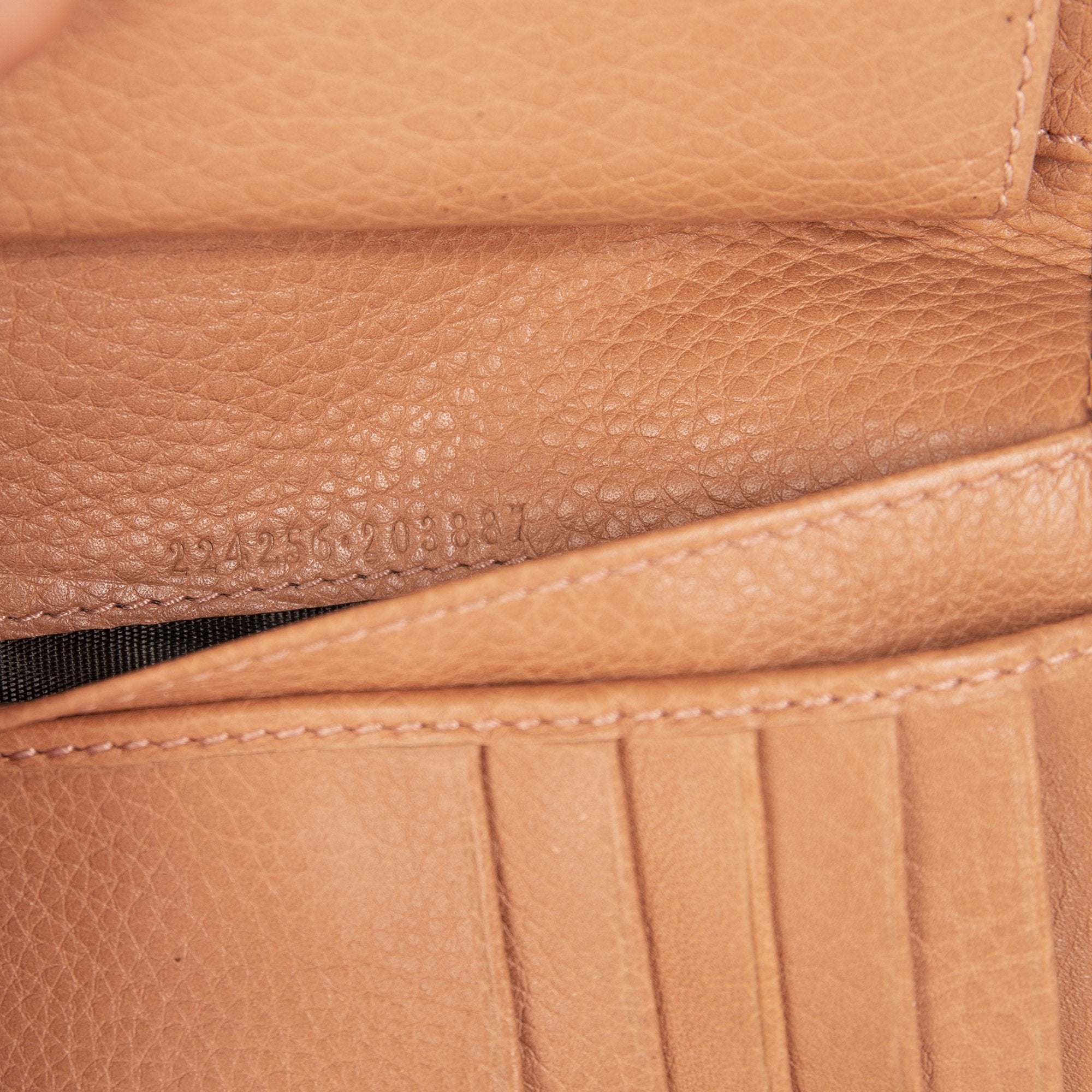 Gucci GG Bamboo Tassel Zip-Around Wallet w/ Box