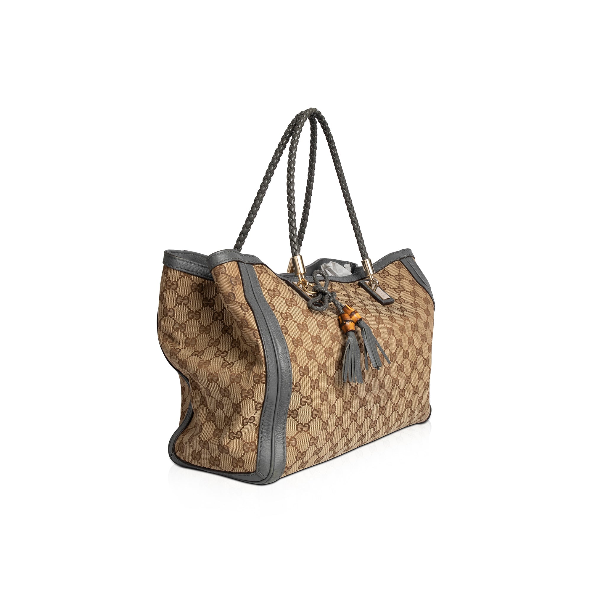 Gucci GG Canvas Bella Bamboo Tote
