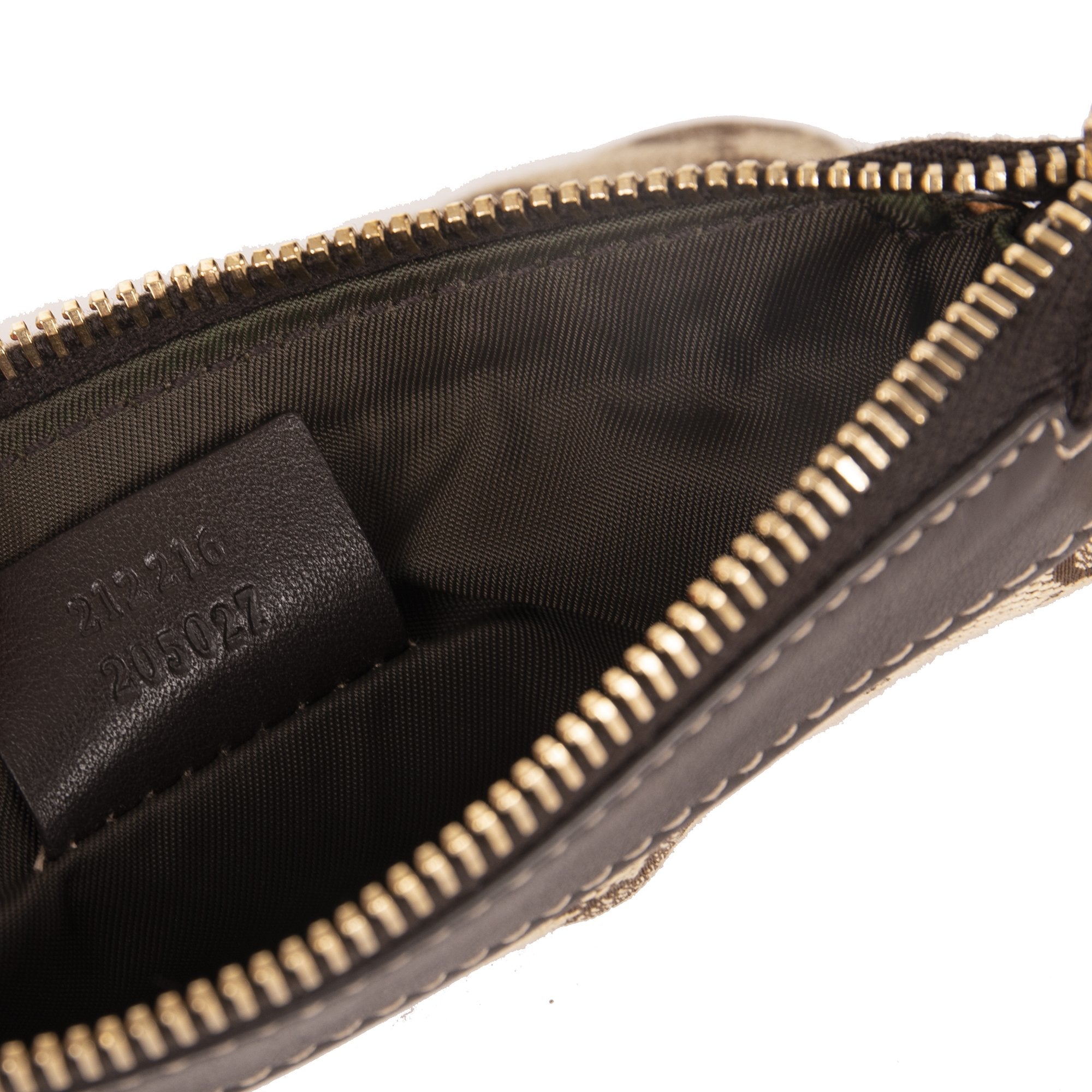 Gucci GG Canvas Charm Sling Pochette w/ Box