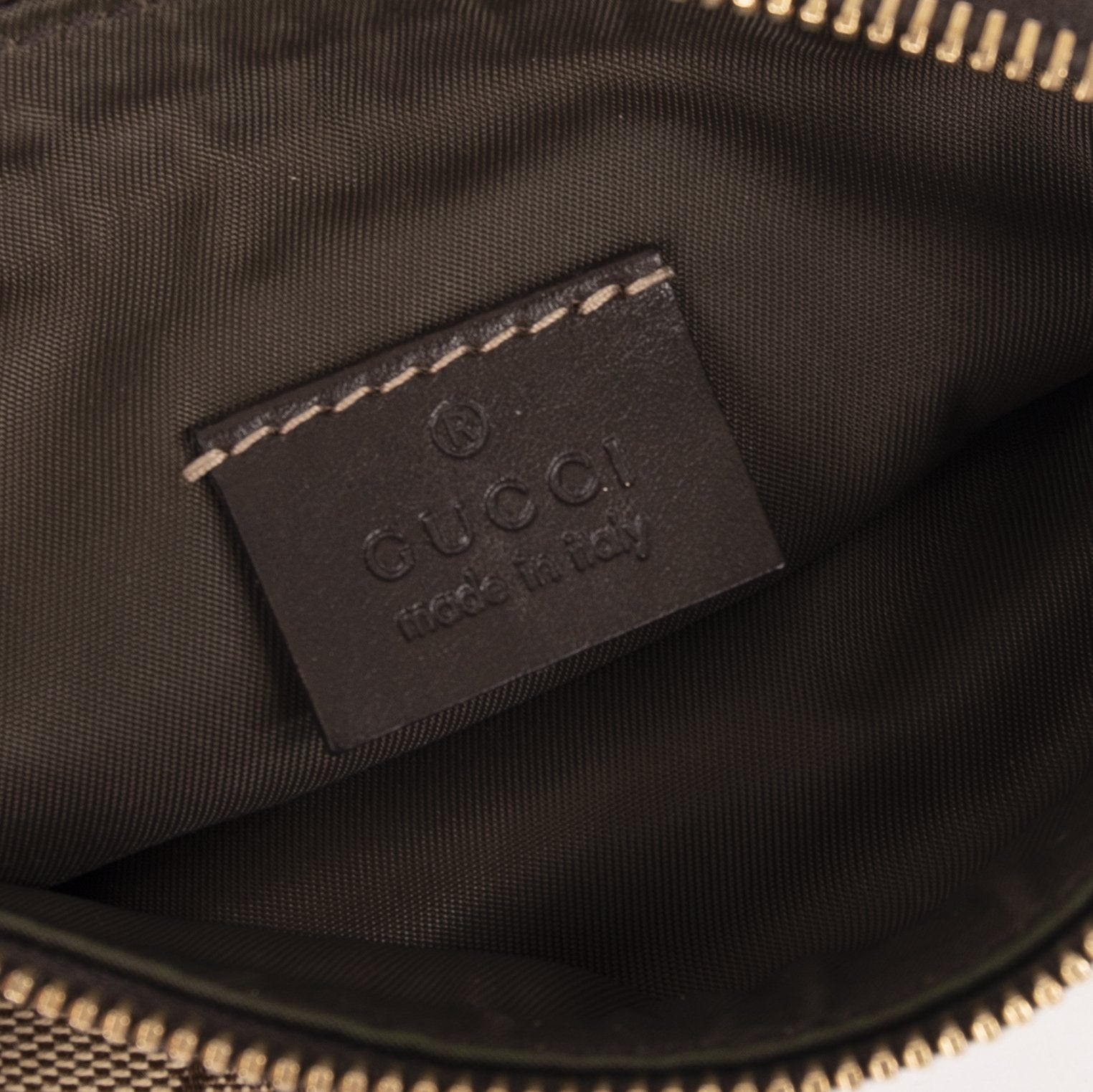 Gucci GG Canvas Charm Sling Pochette w/ Box