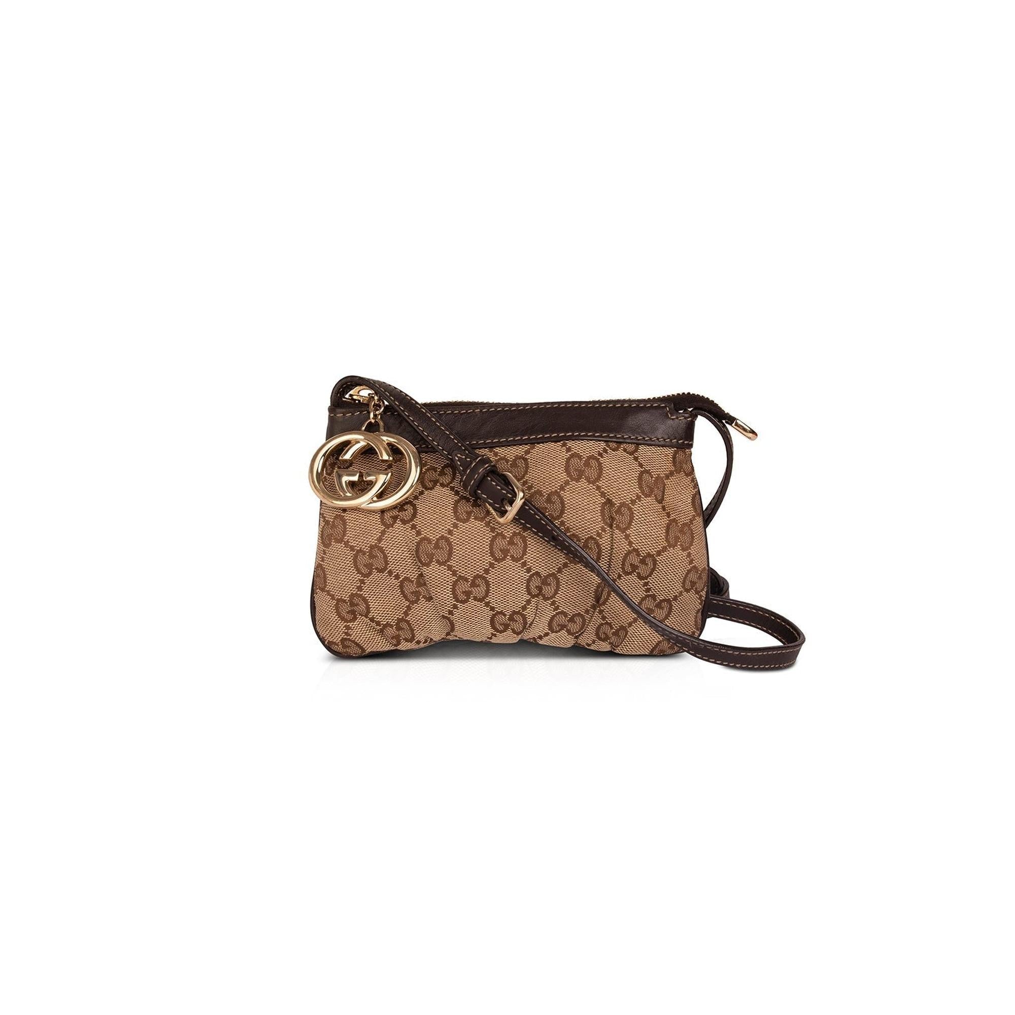 Gucci GG Canvas Charm Sling Pochette