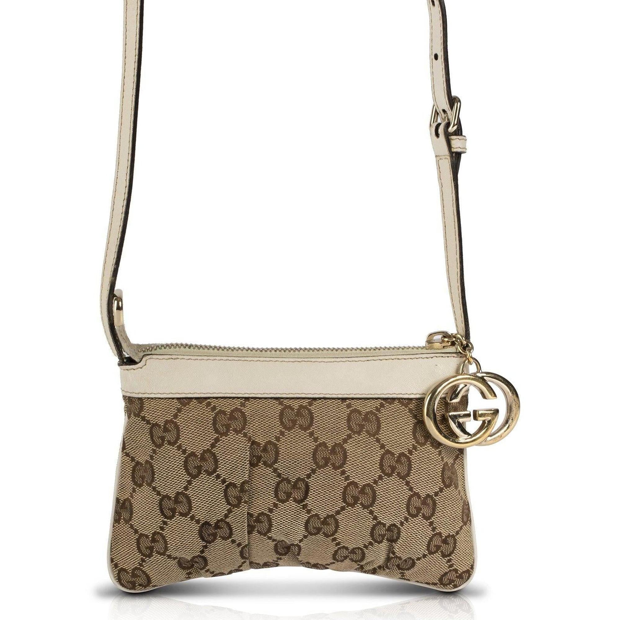 Gucci GG Canvas Charm Sling Pochette