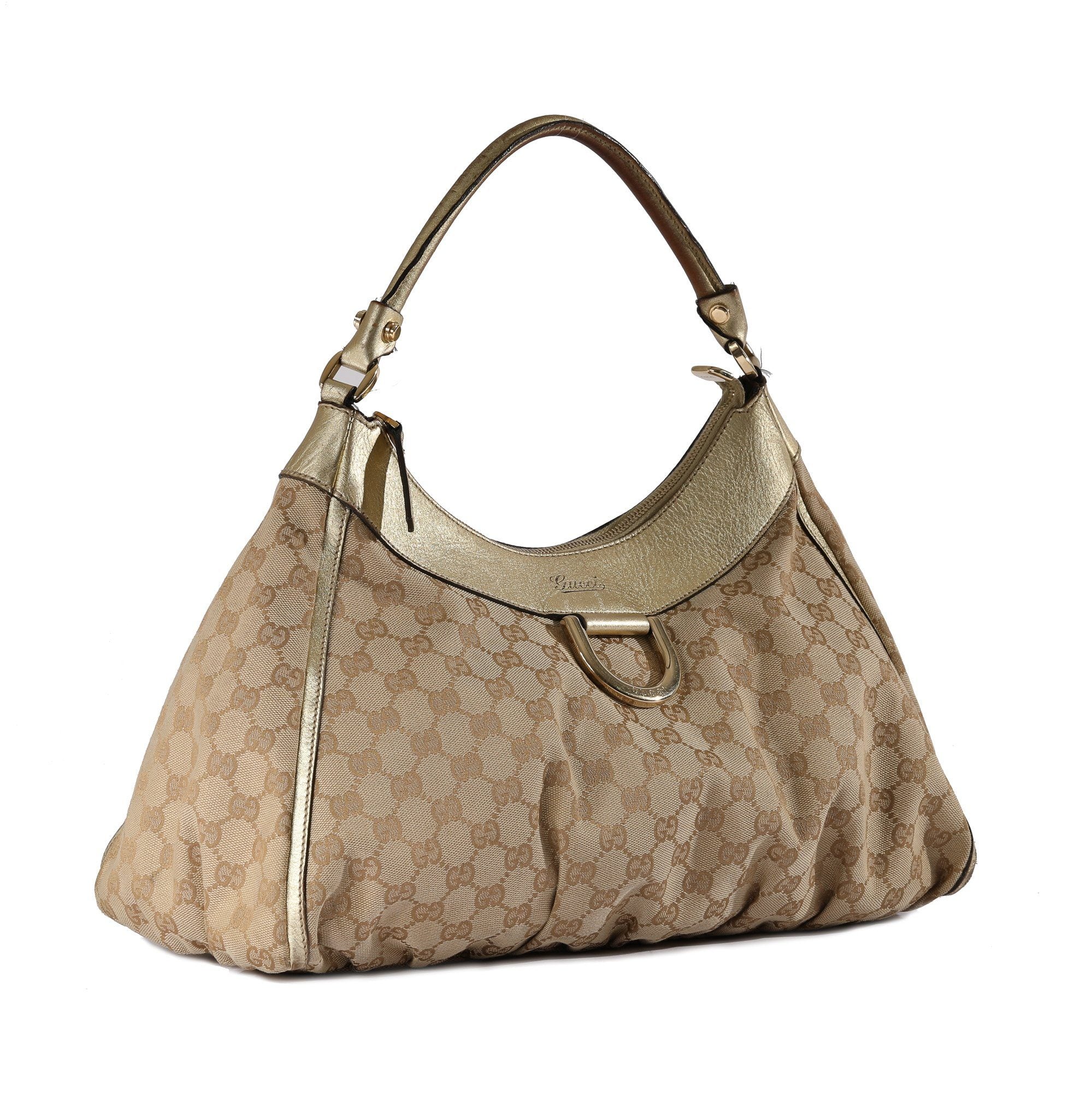 Gucci GG Canvas D-Ring Hobo