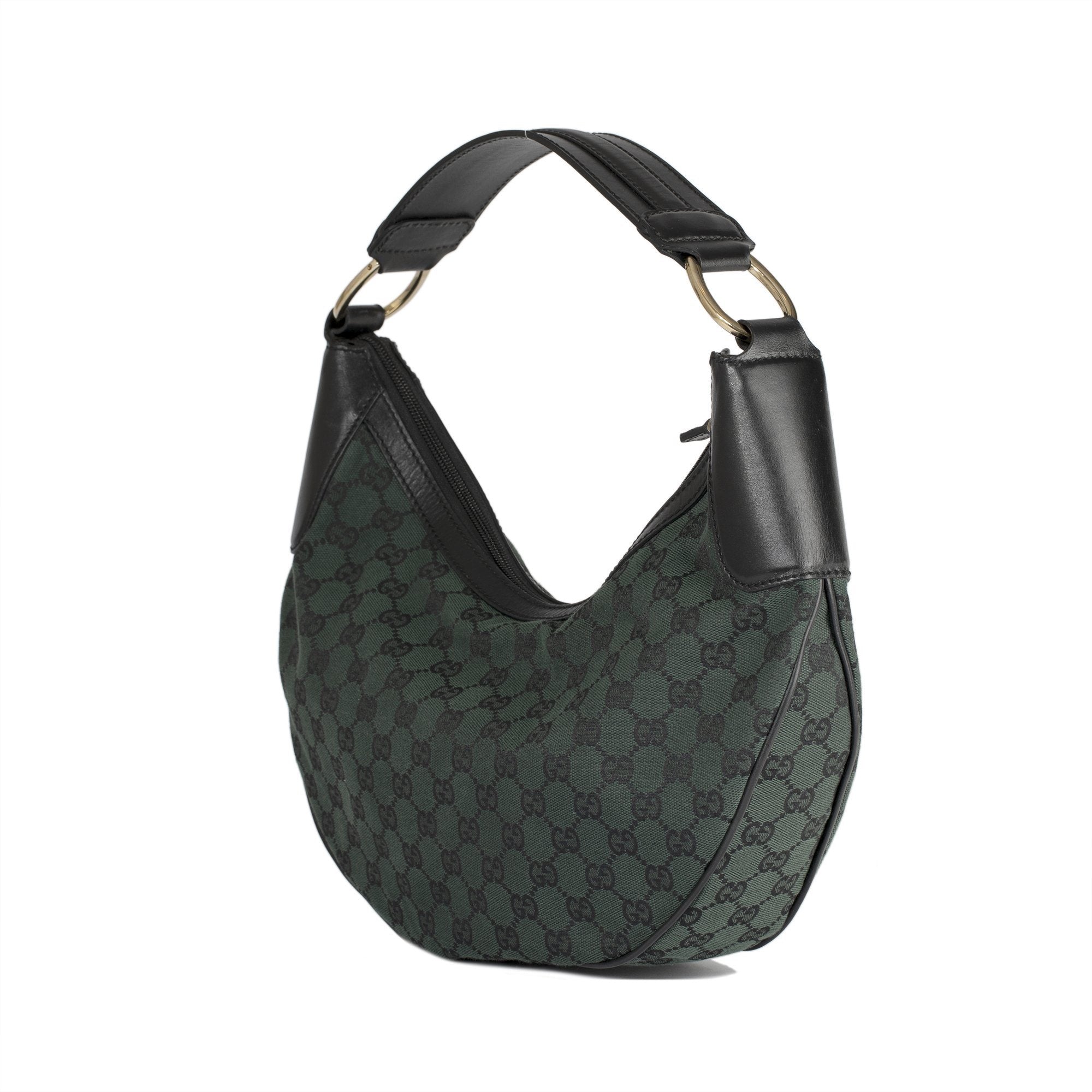 Gucci GG Canvas Half Moon Hobo