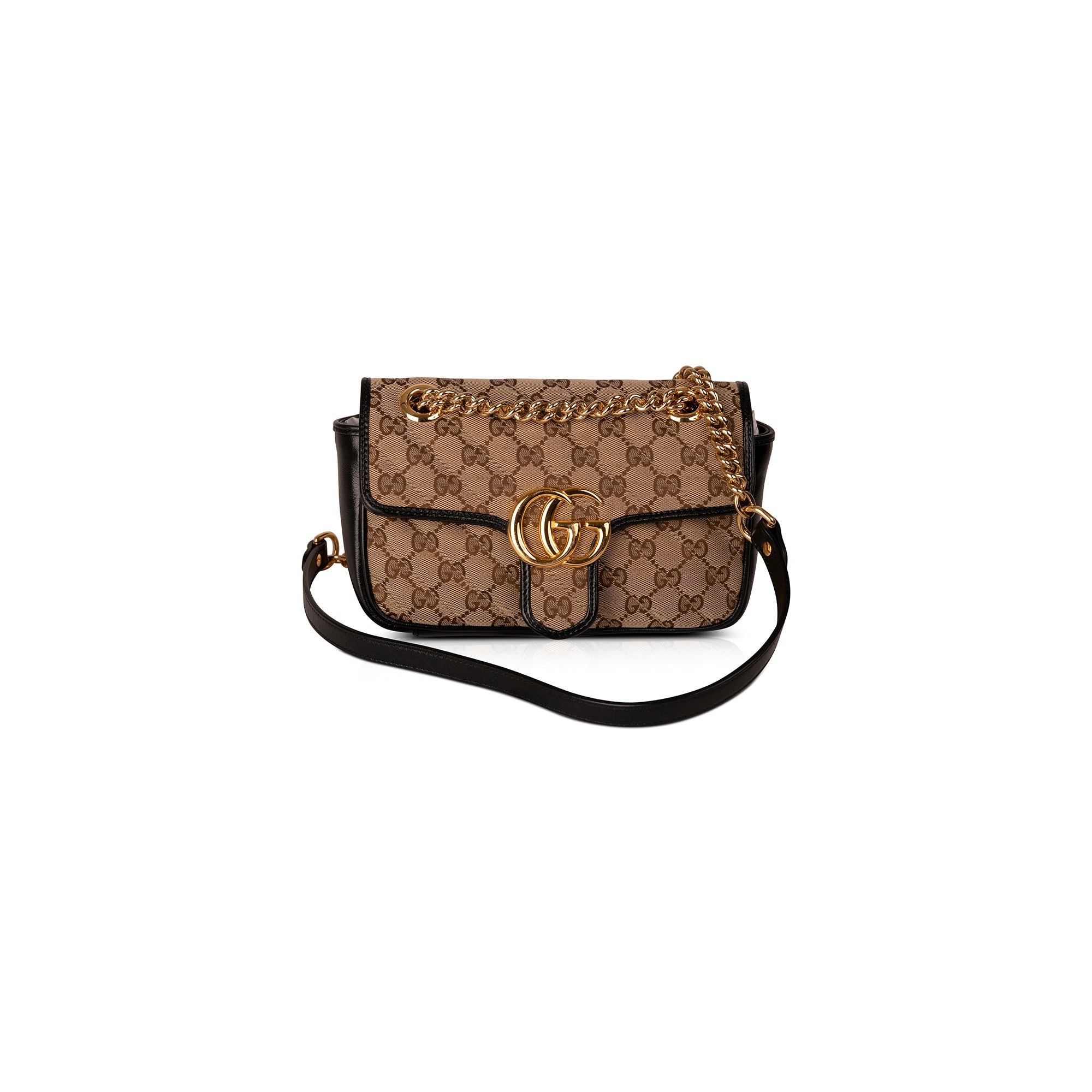 Gucci GG Canvas Marmont Mini Bag w/ Box