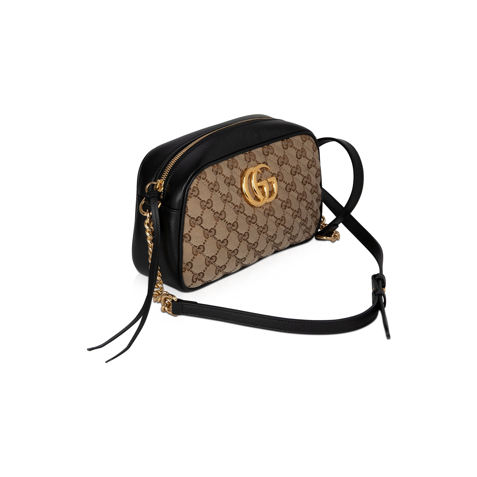 Gucci GG Canvas Marmont Small Shoulder Bag w/ Box