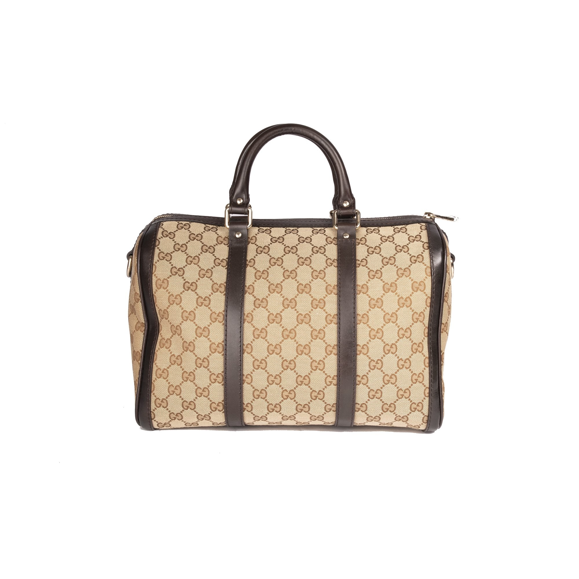 Gucci GG Canvas Medium Boston Bag w/ Strap