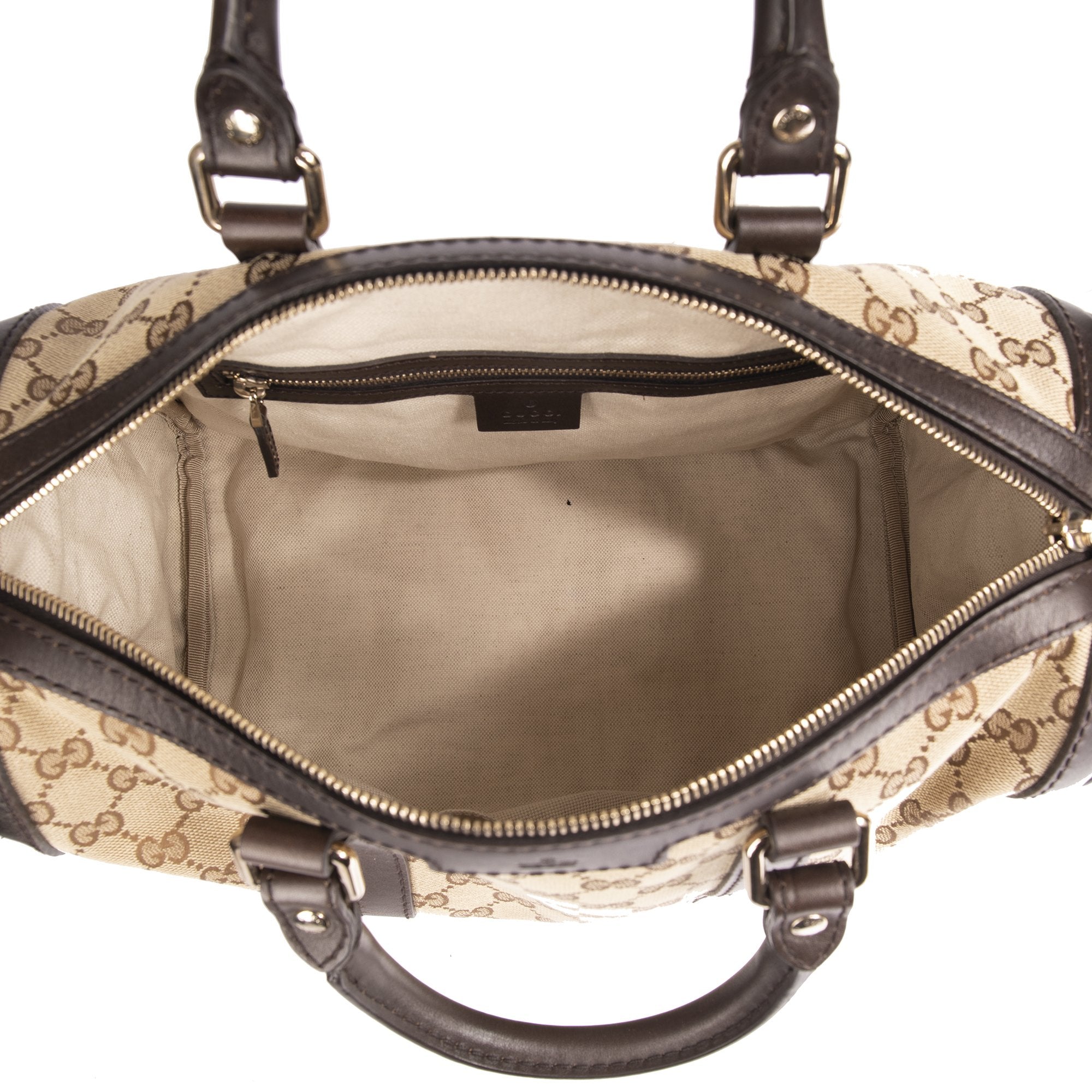 Gucci GG Canvas Medium Boston Bag w/ Strap