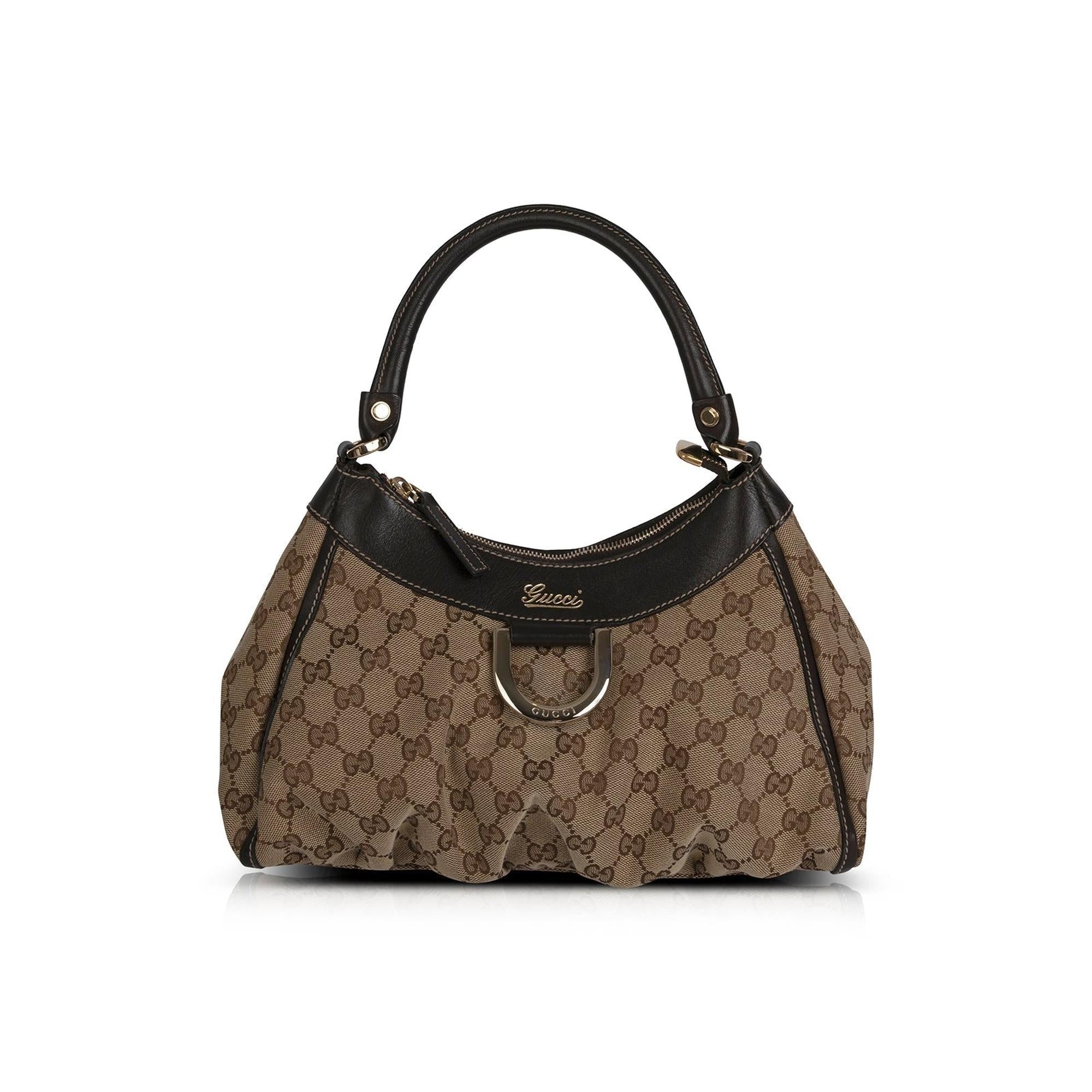Gucci GG Canvas Small D-Ring Hobo