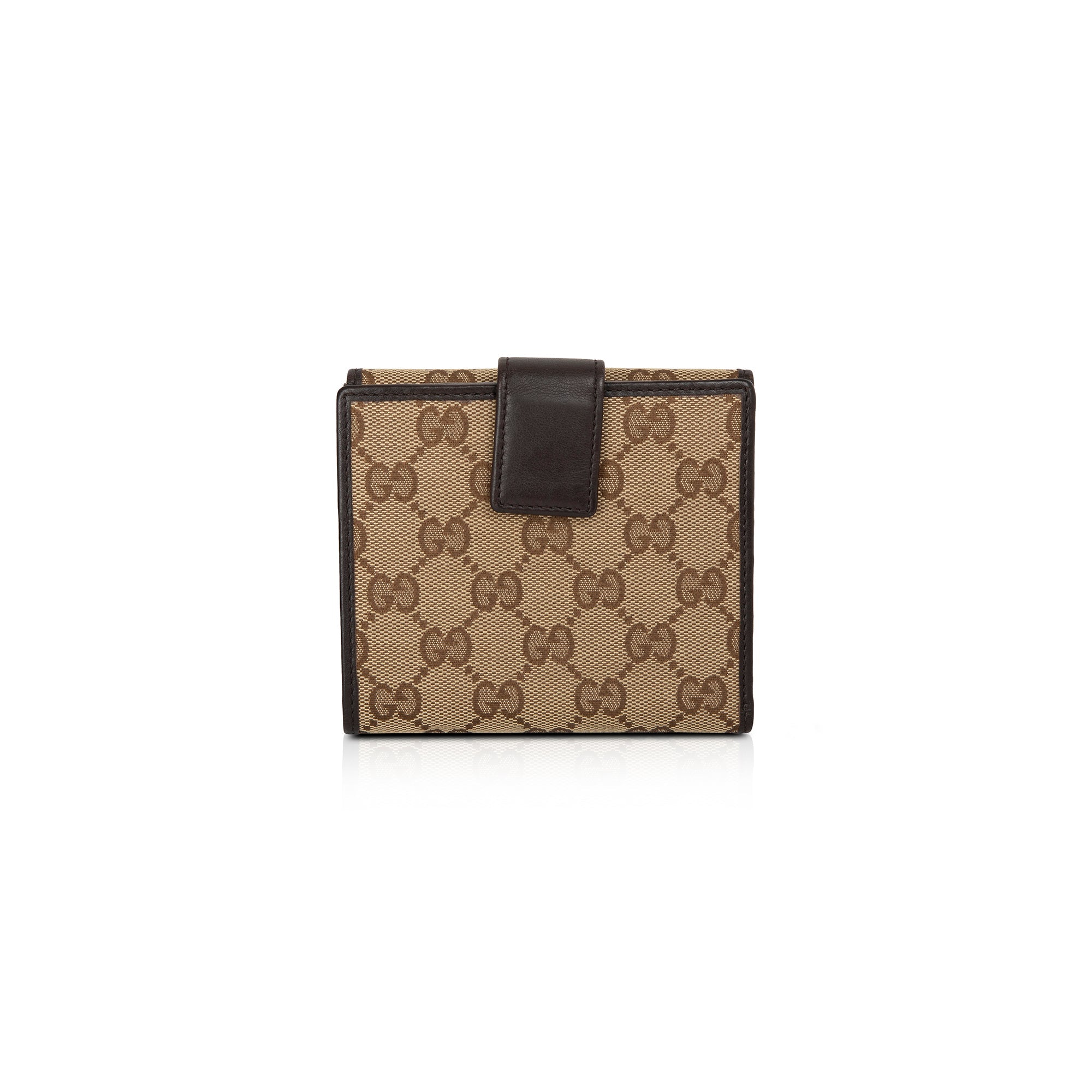 Gucci GG Canvas Trifold Wallet w/ Box